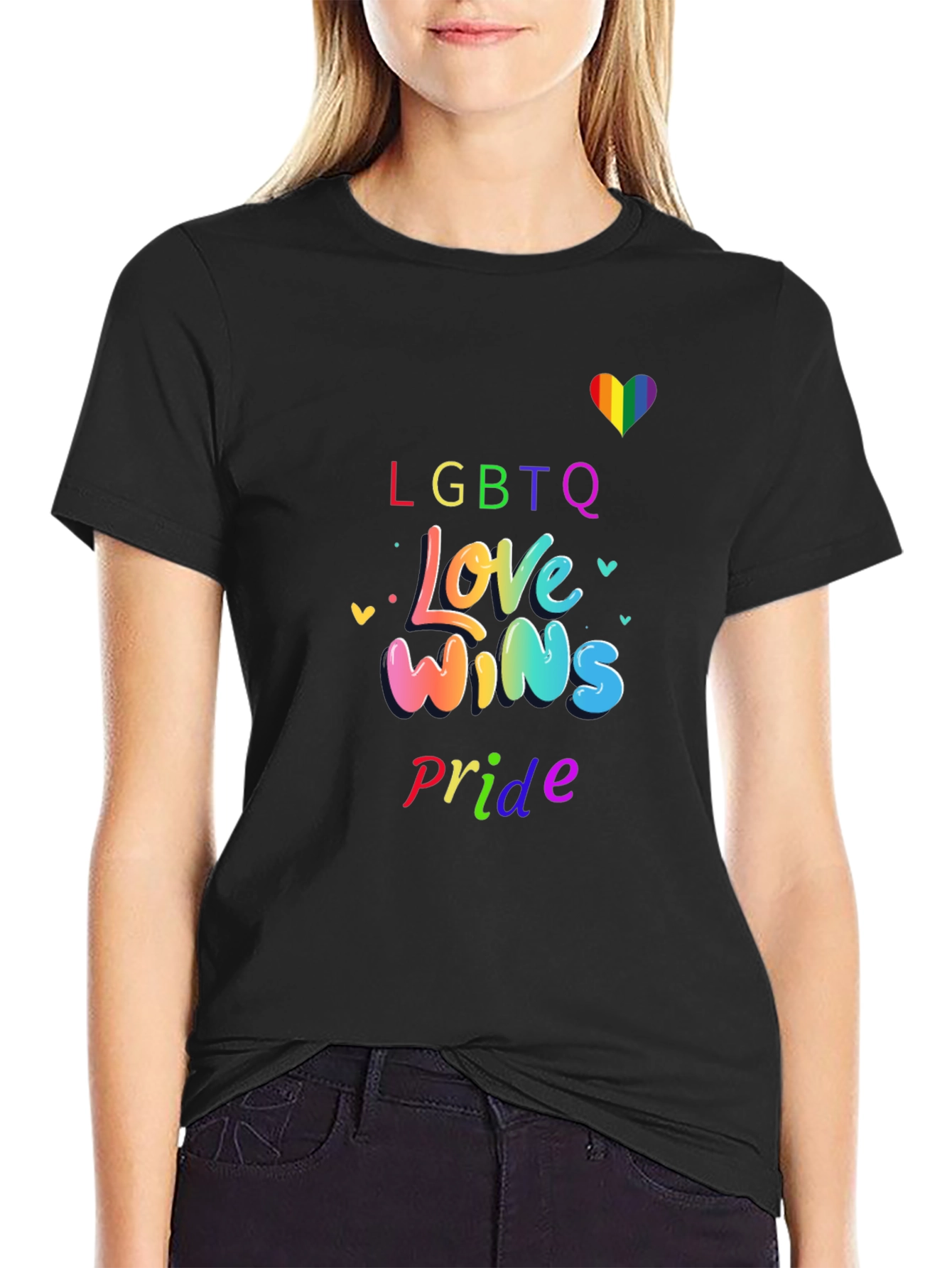 LGBTQ+ Pride Love Wins Graphic T-Shirt