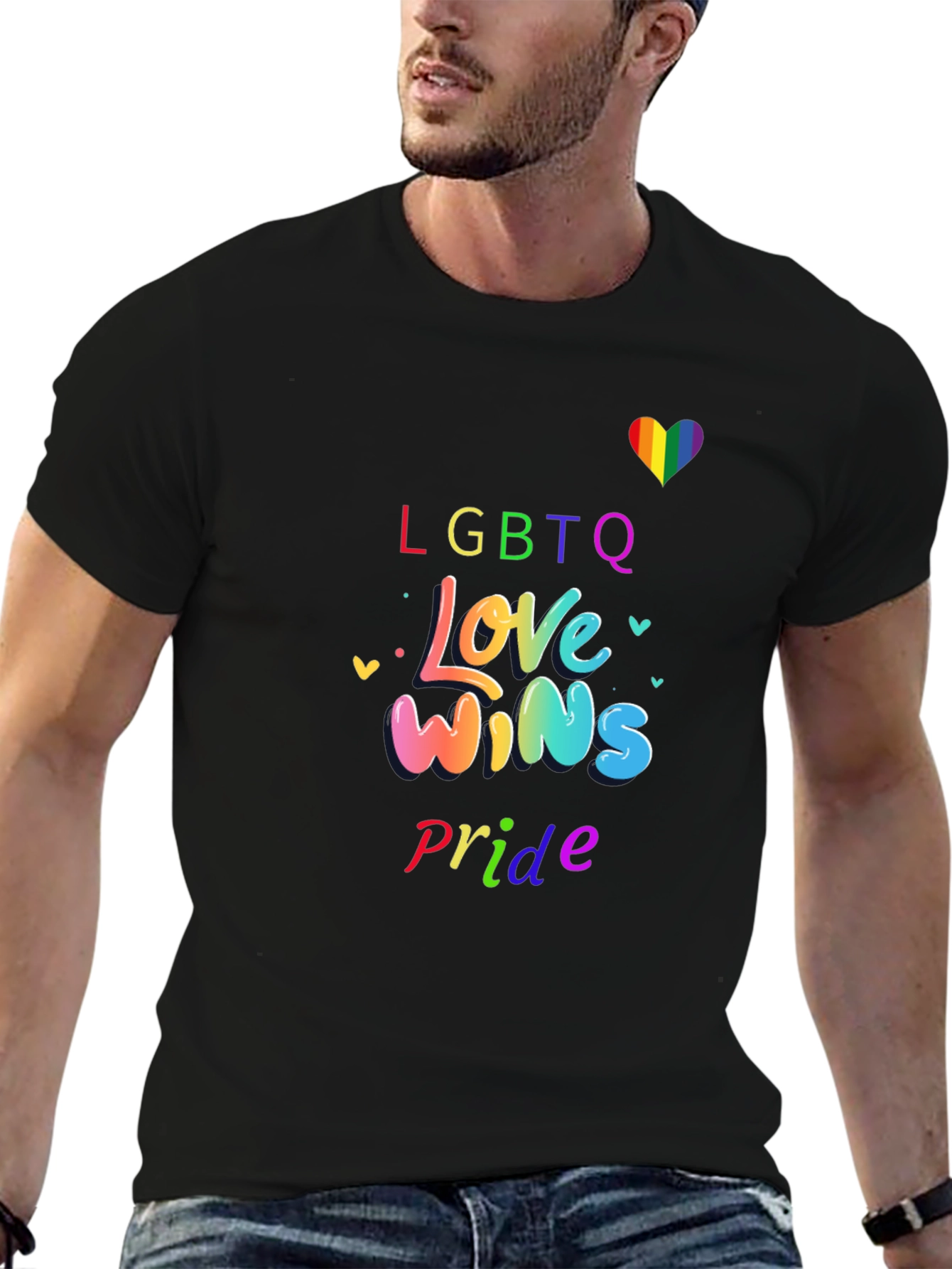 LGBTQ+ Pride Love Wins Graphic T-Shirt