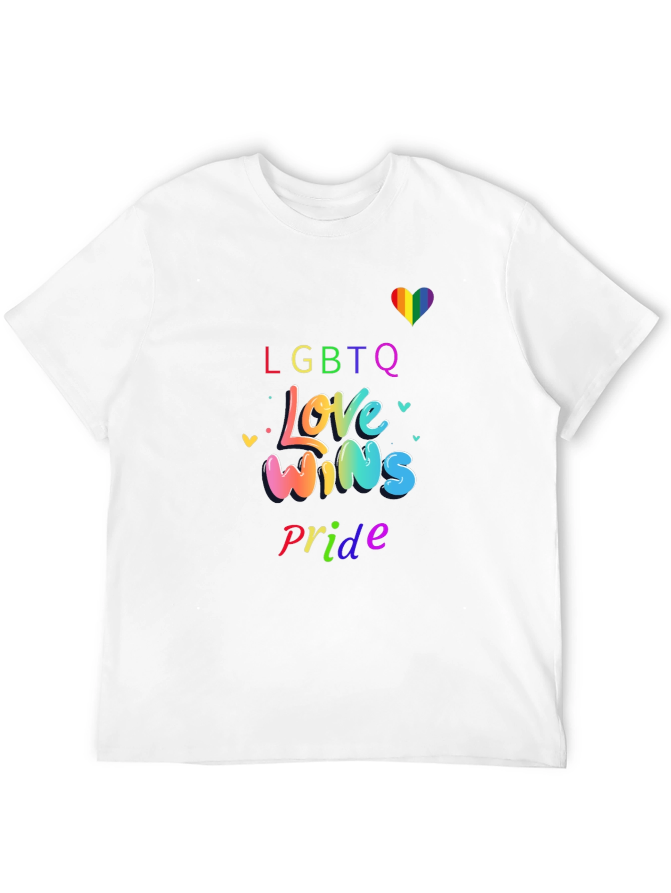 LGBTQ+ Pride Love Wins Graphic T-Shirt
