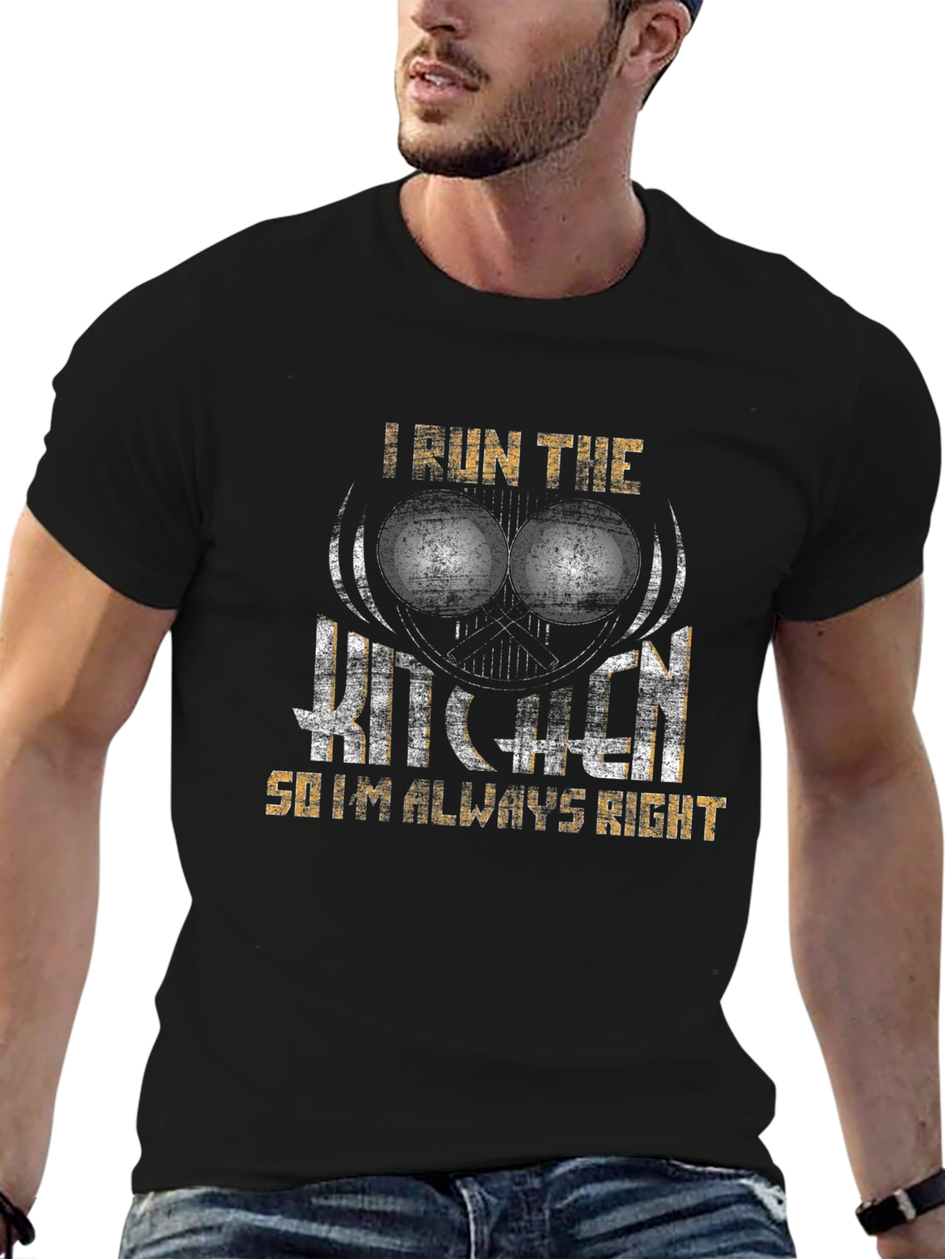 I Run the Kitchen Mens Graphic T-Shirt
