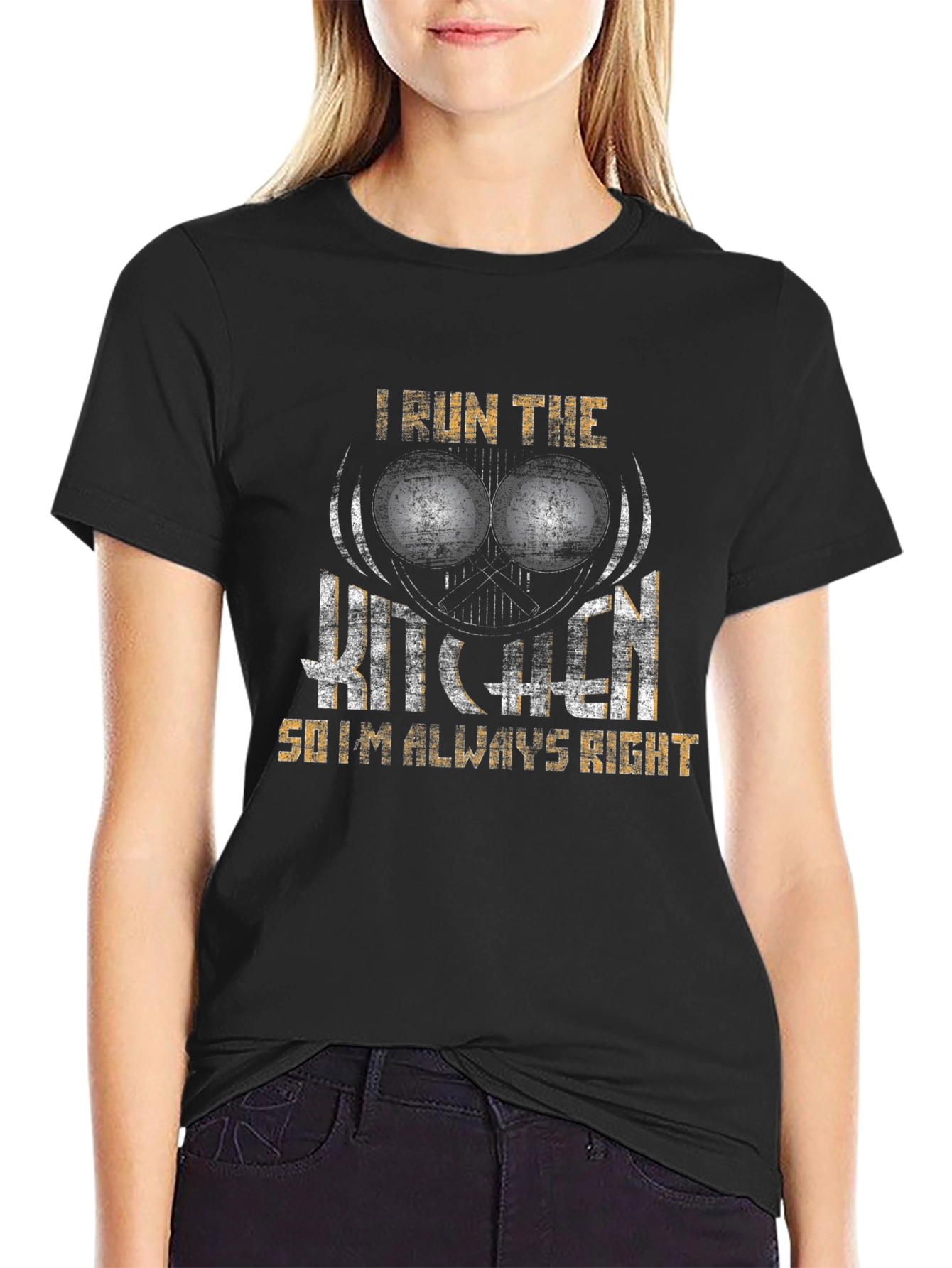 I Run the Kitchen Mens Graphic T-Shirt