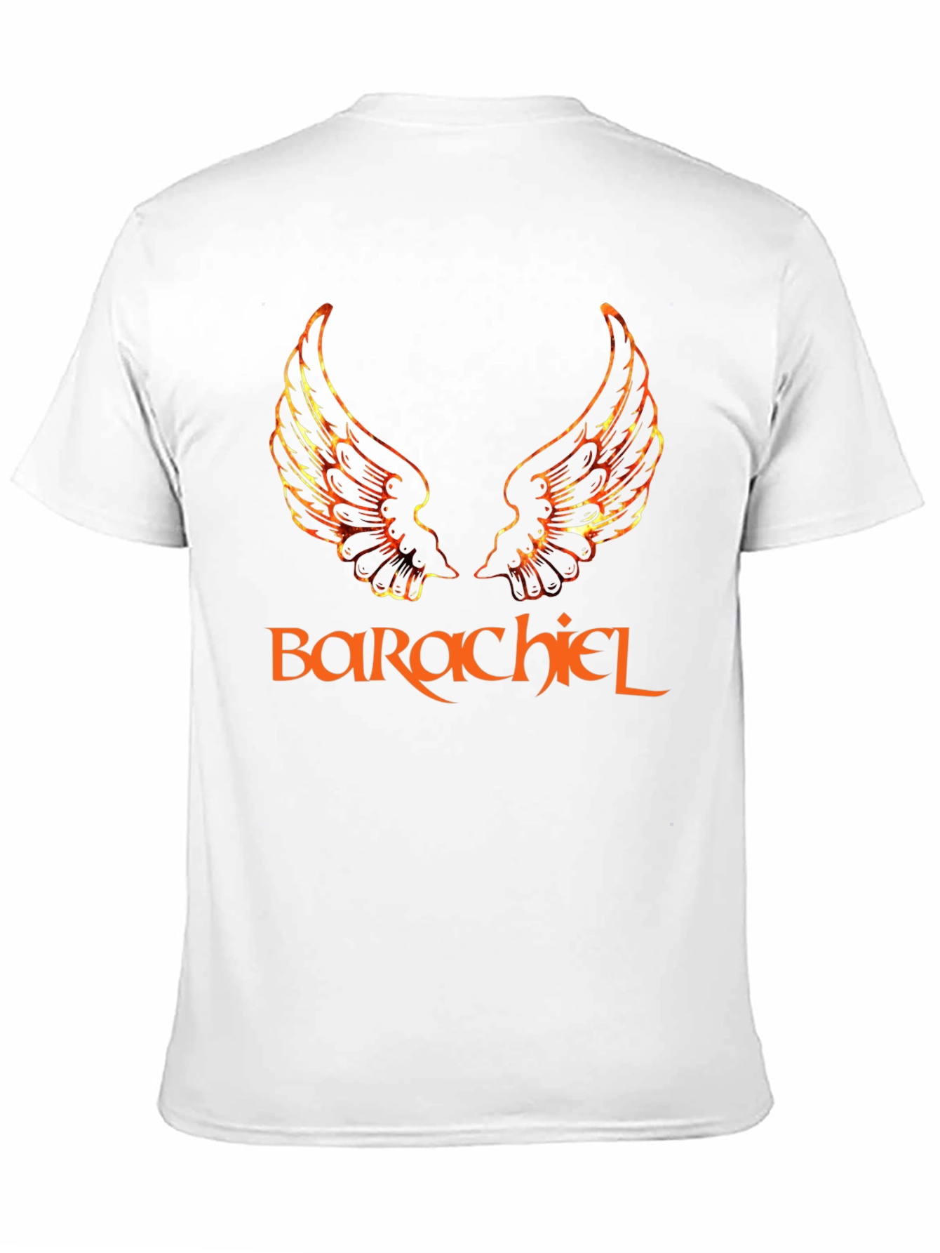 Barachiel Wings Graphic Black T-Shirt