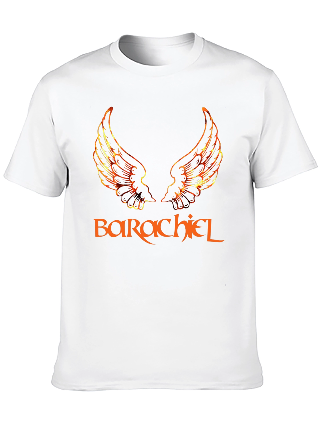 Barachiel Wings Graphic Black T-Shirt