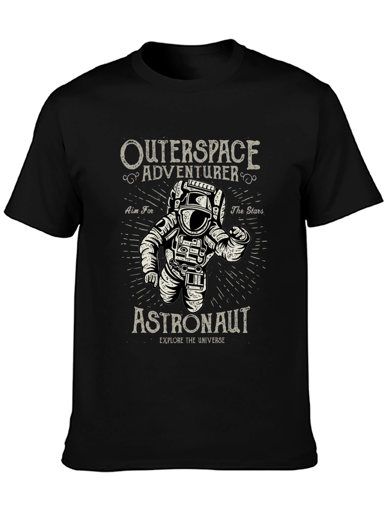 Outerspace Astronaut Graphic T-Shirt