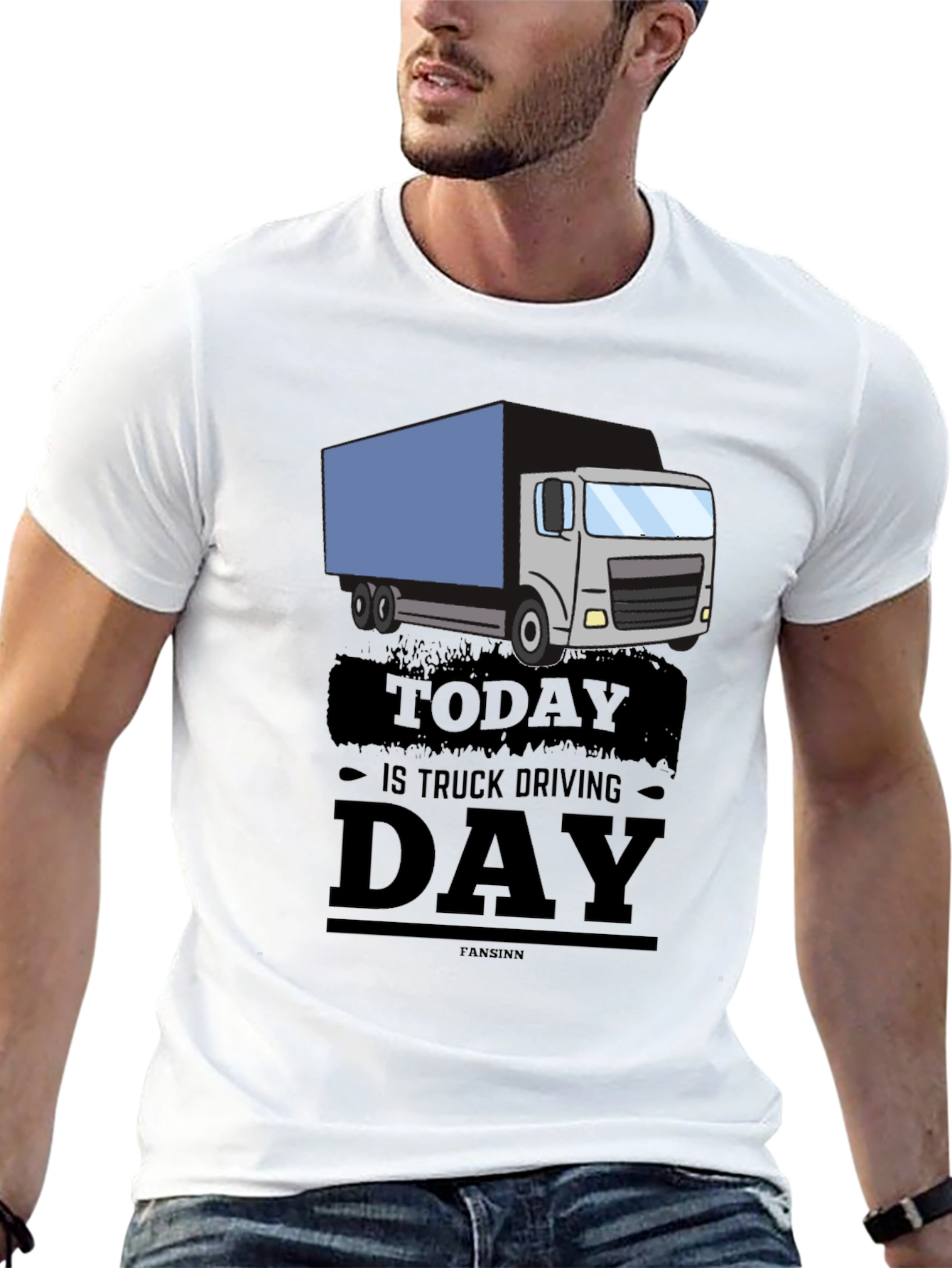 Truck Driving Day Graphic Tee - Cool Driver Gift