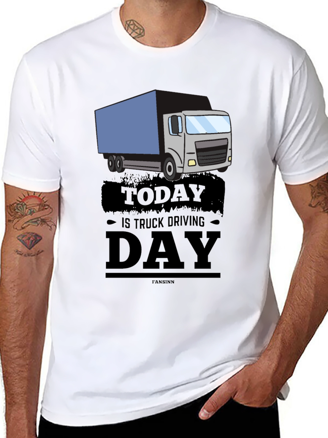 Truck Driving Day Graphic Tee - Cool Driver Gift