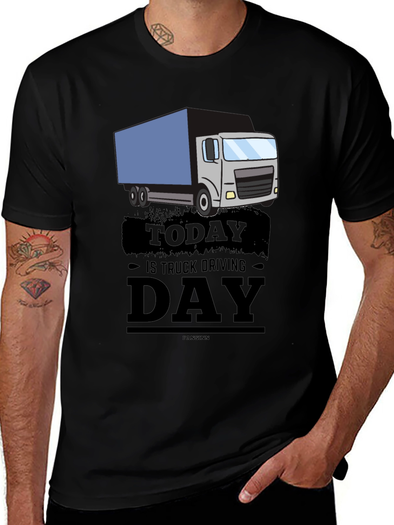 Truck Driving Day Graphic Tee - Cool Driver Gift