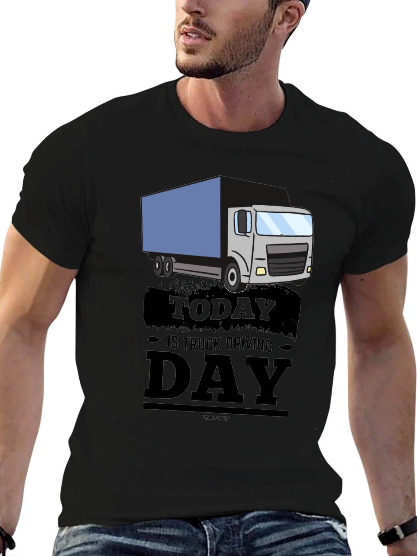 Truck Driving Day Graphic Tee - Cool Driver Gift