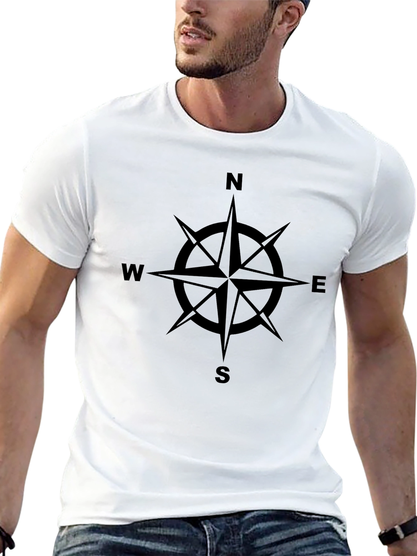 Compass Rose T-Shirt - Black