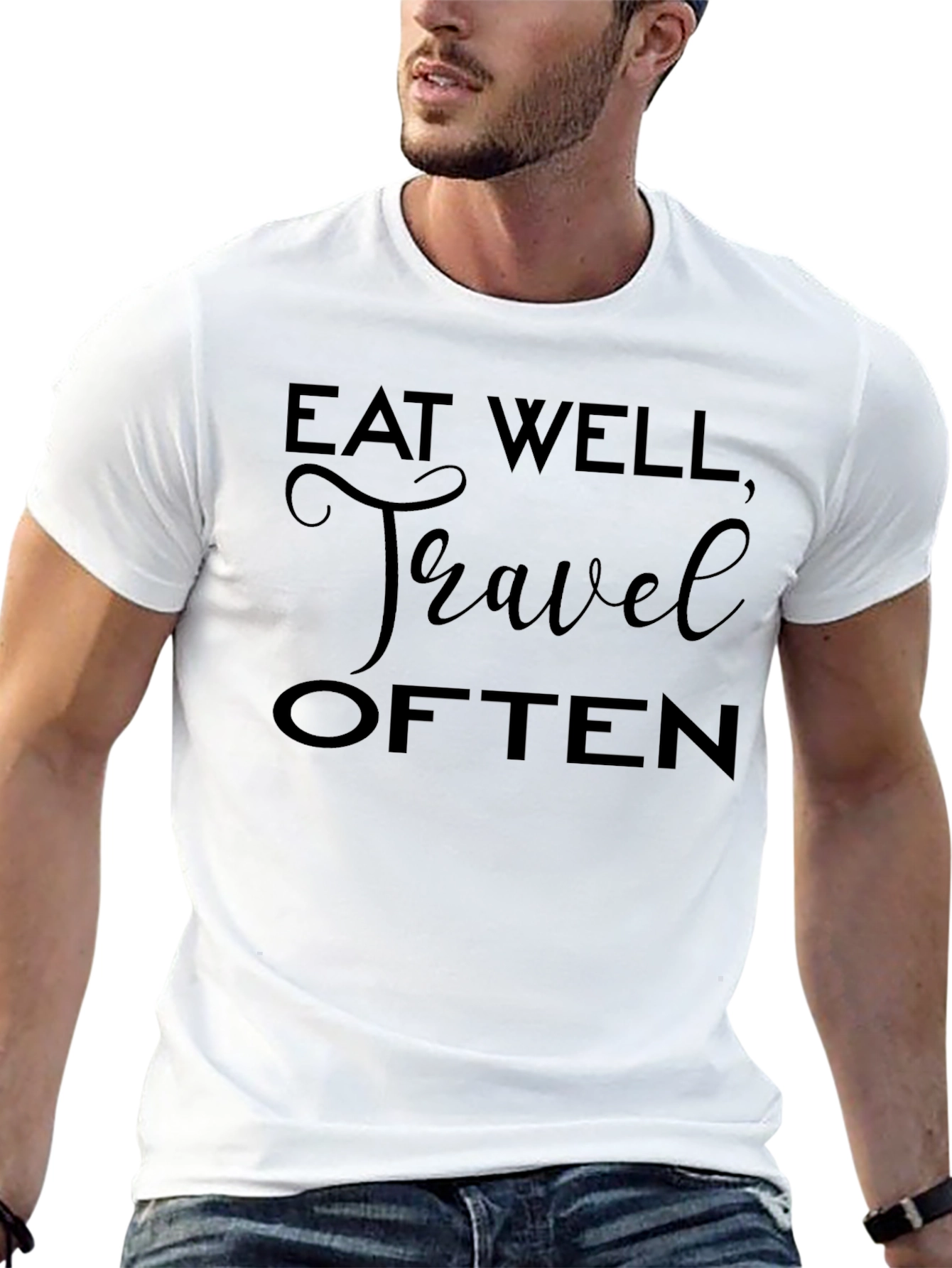 Eat Well Travel Often Graphic Tee