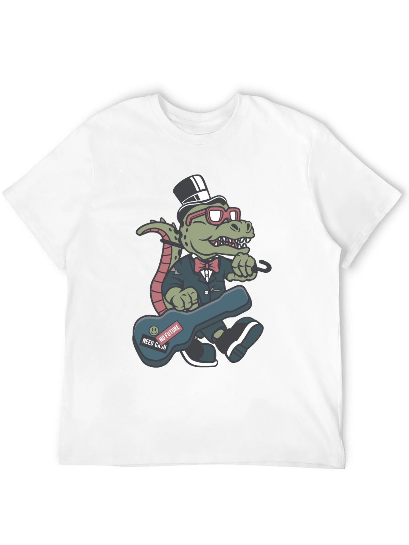 Dapper Gator Tee: No Future Need Cash