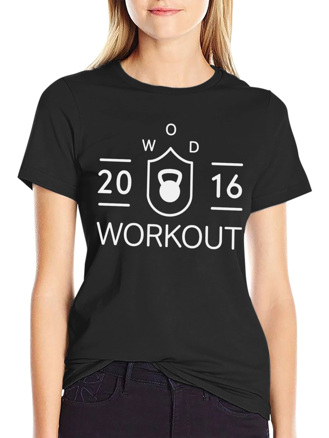 WOD Workout 2016 Black Graphic Tee
