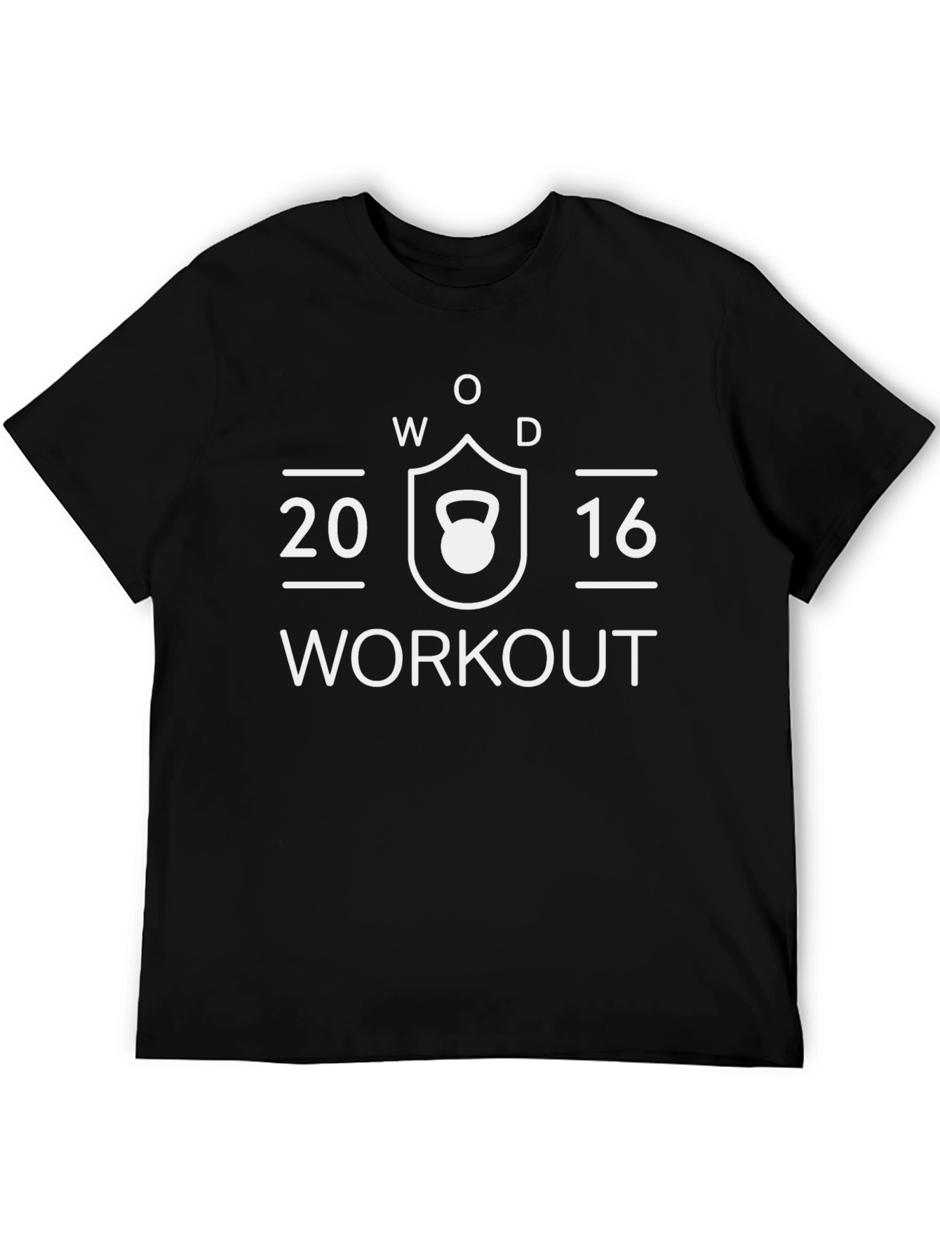 WOD Workout 2016 Black Graphic Tee