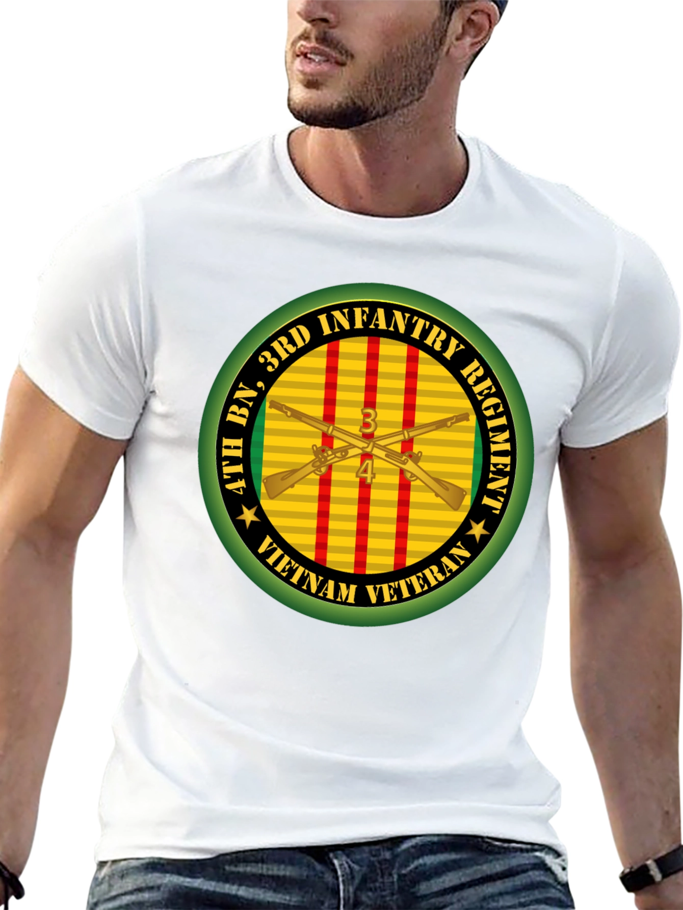 Vietnam Veteran 4th BN 3rd Infantry Regiment T-Shirt