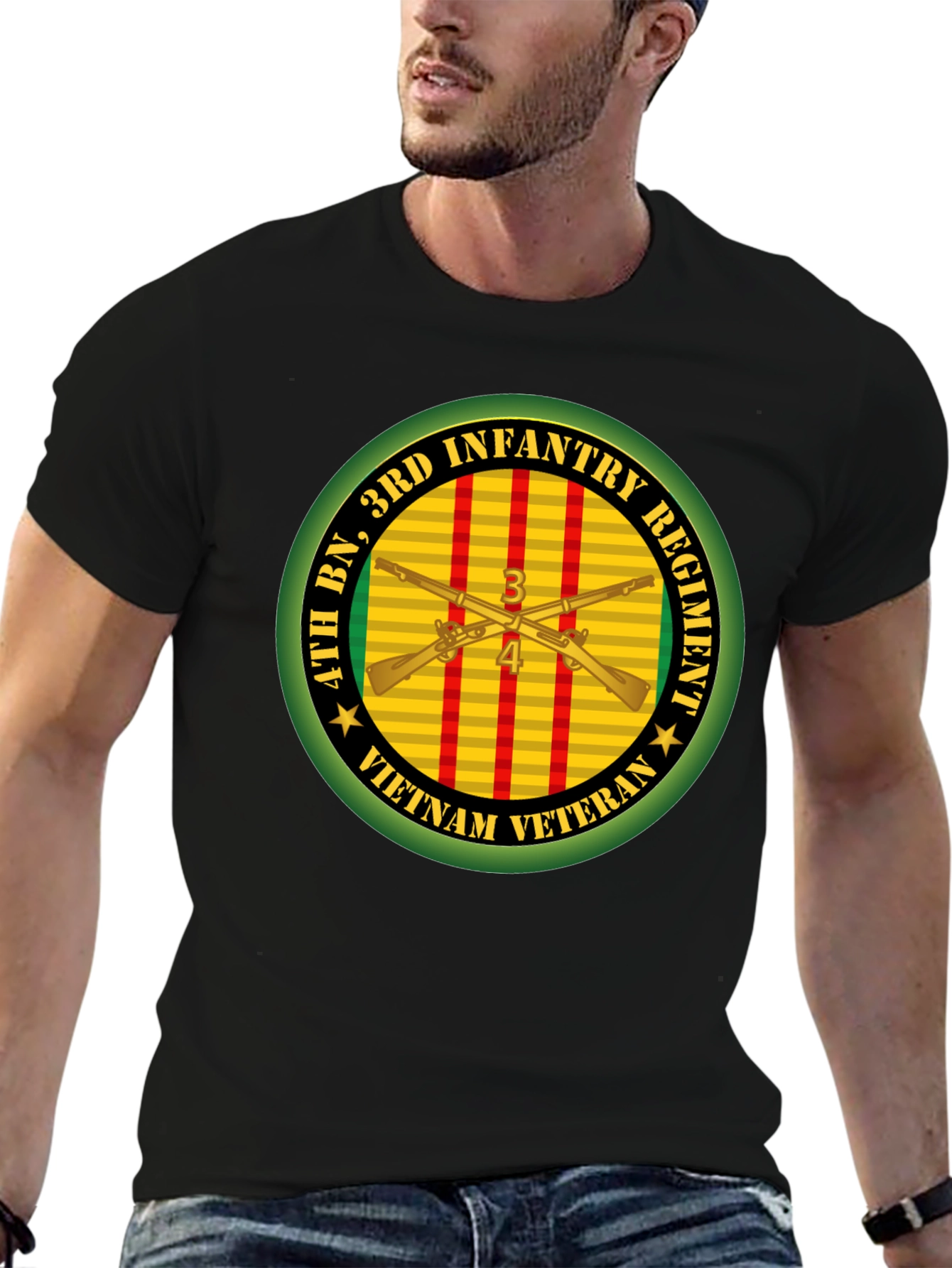 Vietnam Veteran 4th BN 3rd Infantry Regiment T-Shirt
