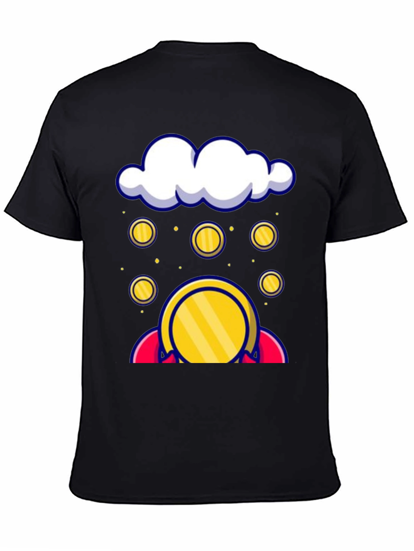 Cloud Coin Graphic Tee - Black