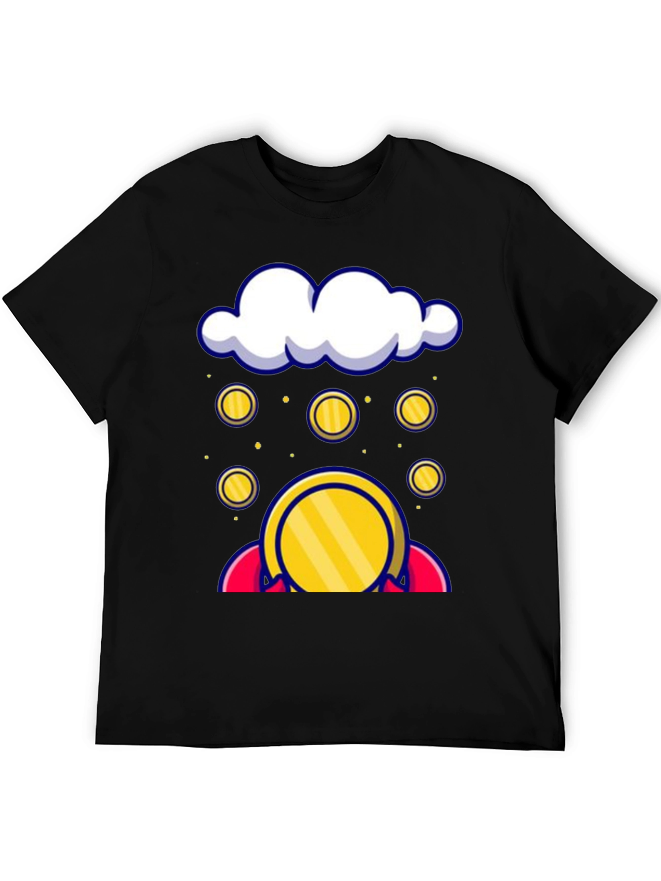 Cloud Coin Graphic Tee - Black