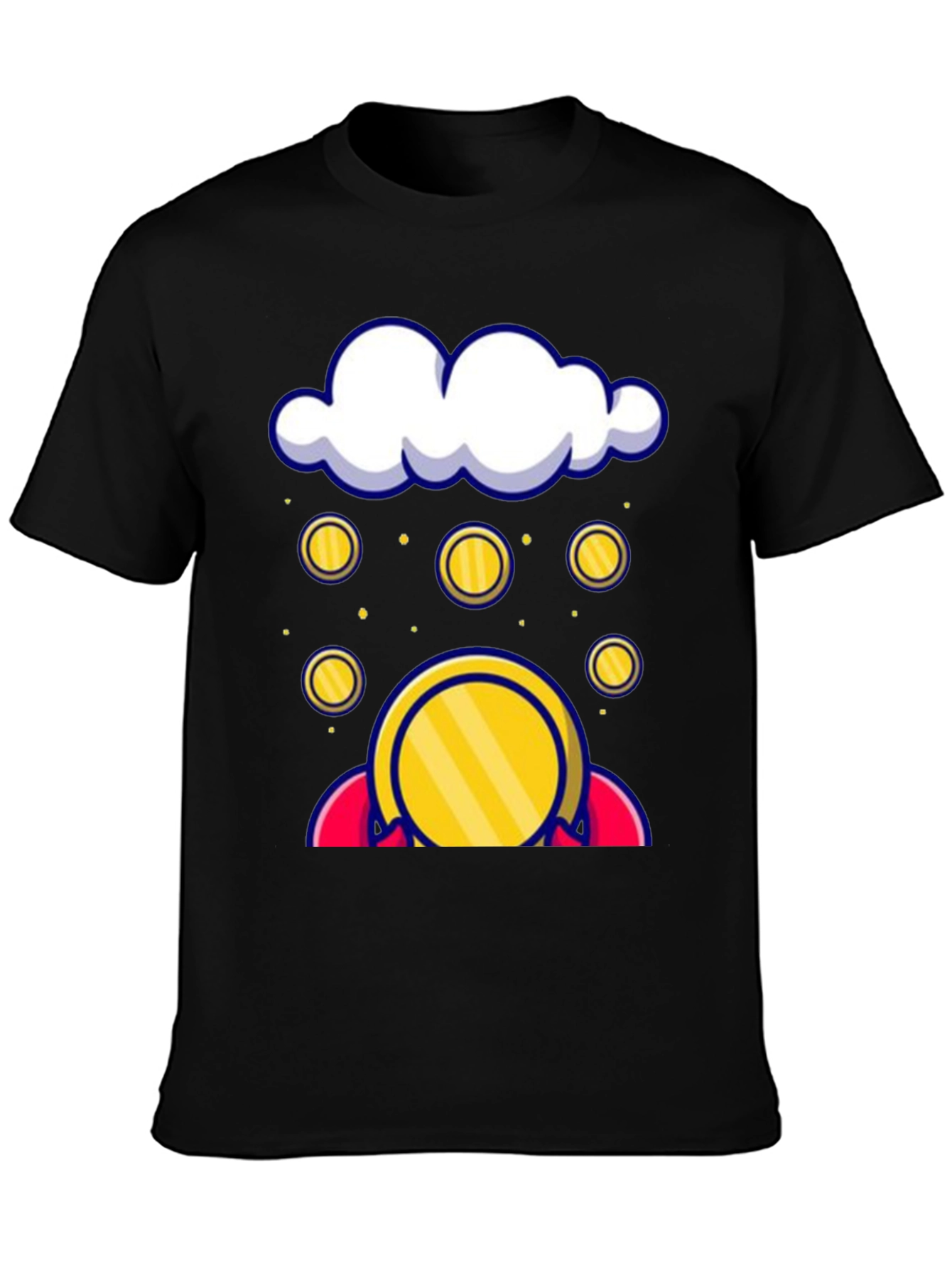 Cloud Coin Graphic Tee - Black