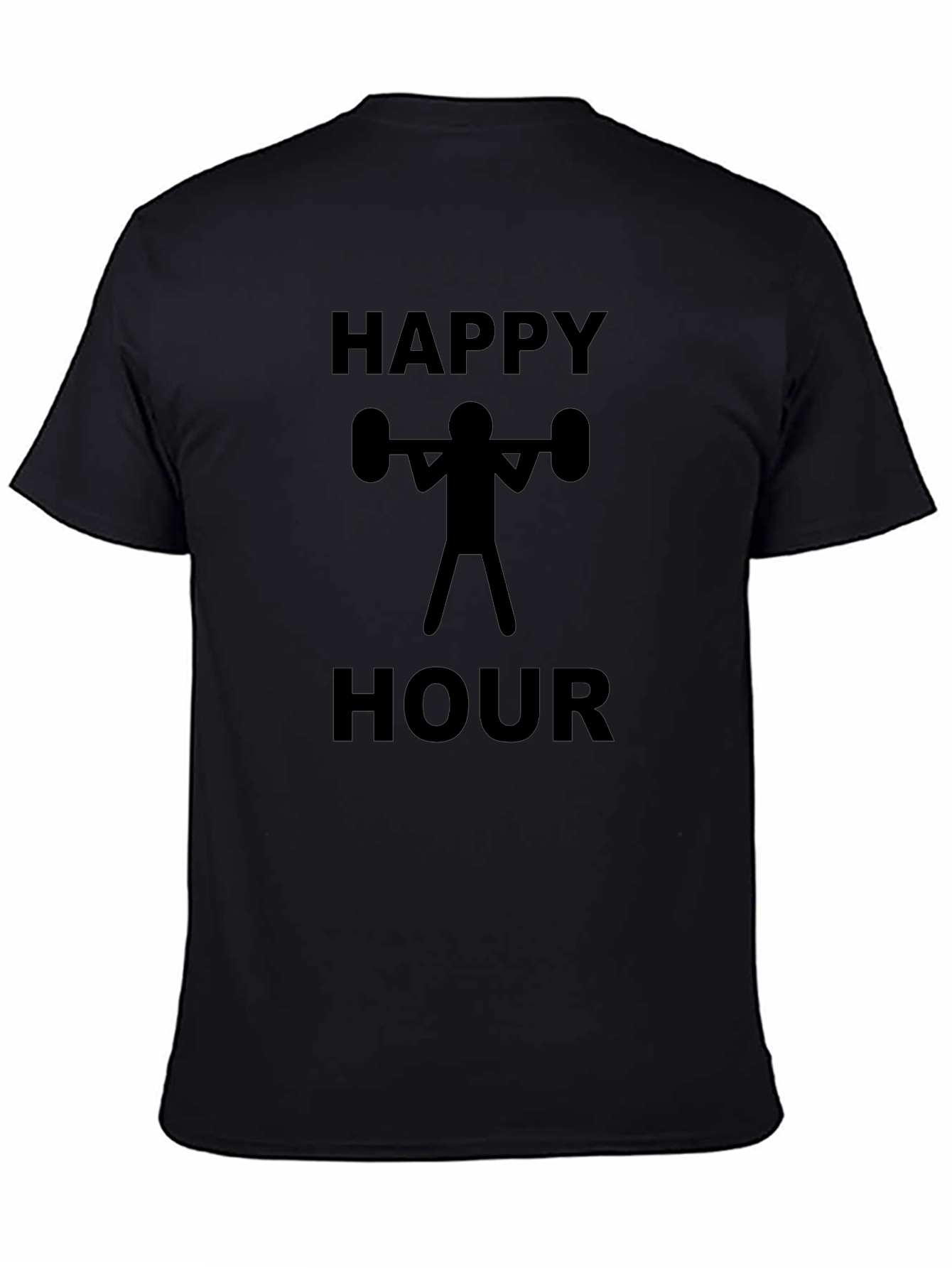 Happy Hour Weightlifting T-Shirt - Black