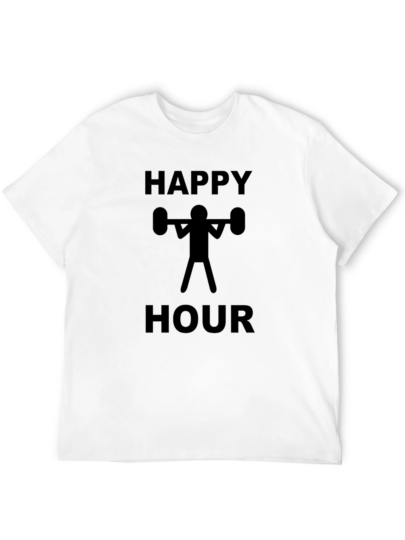 Happy Hour Weightlifting T-Shirt - Black