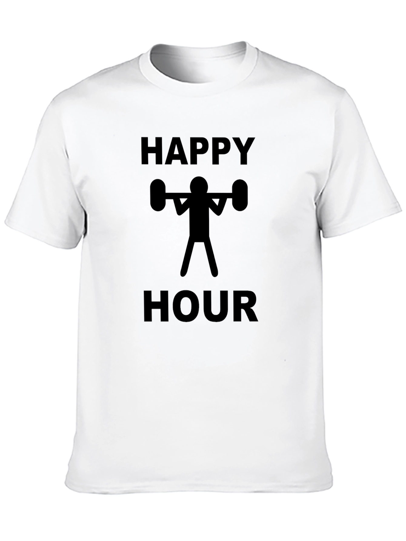 Happy Hour Weightlifting T-Shirt - Black