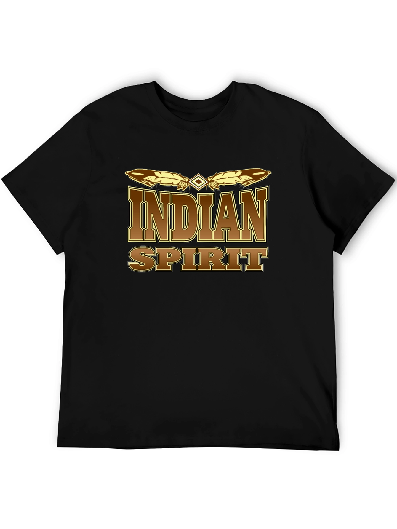 Indian Spirit Graphic Tee - Mens Black T-Shirt