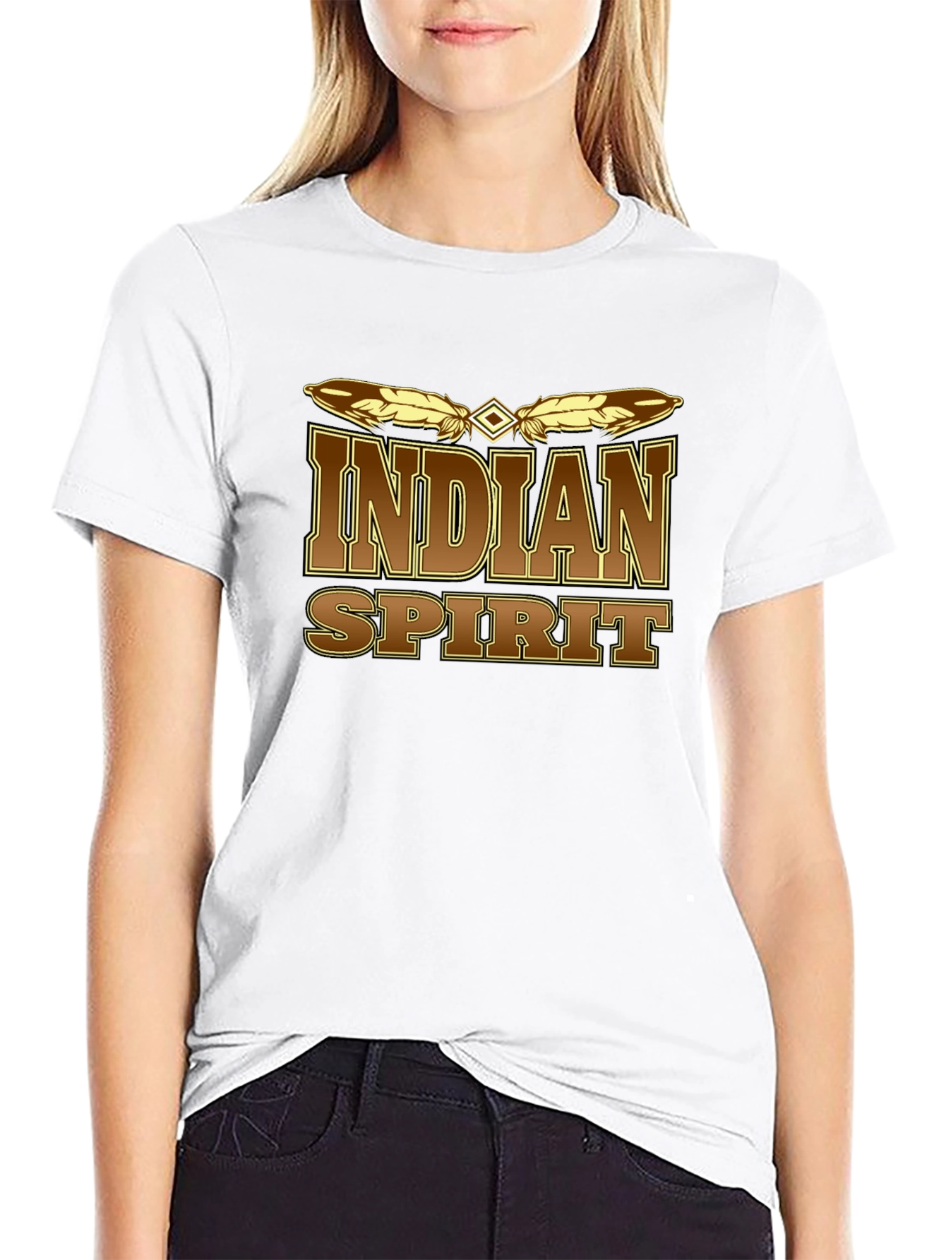 Indian Spirit Graphic Tee - Mens Black T-Shirt