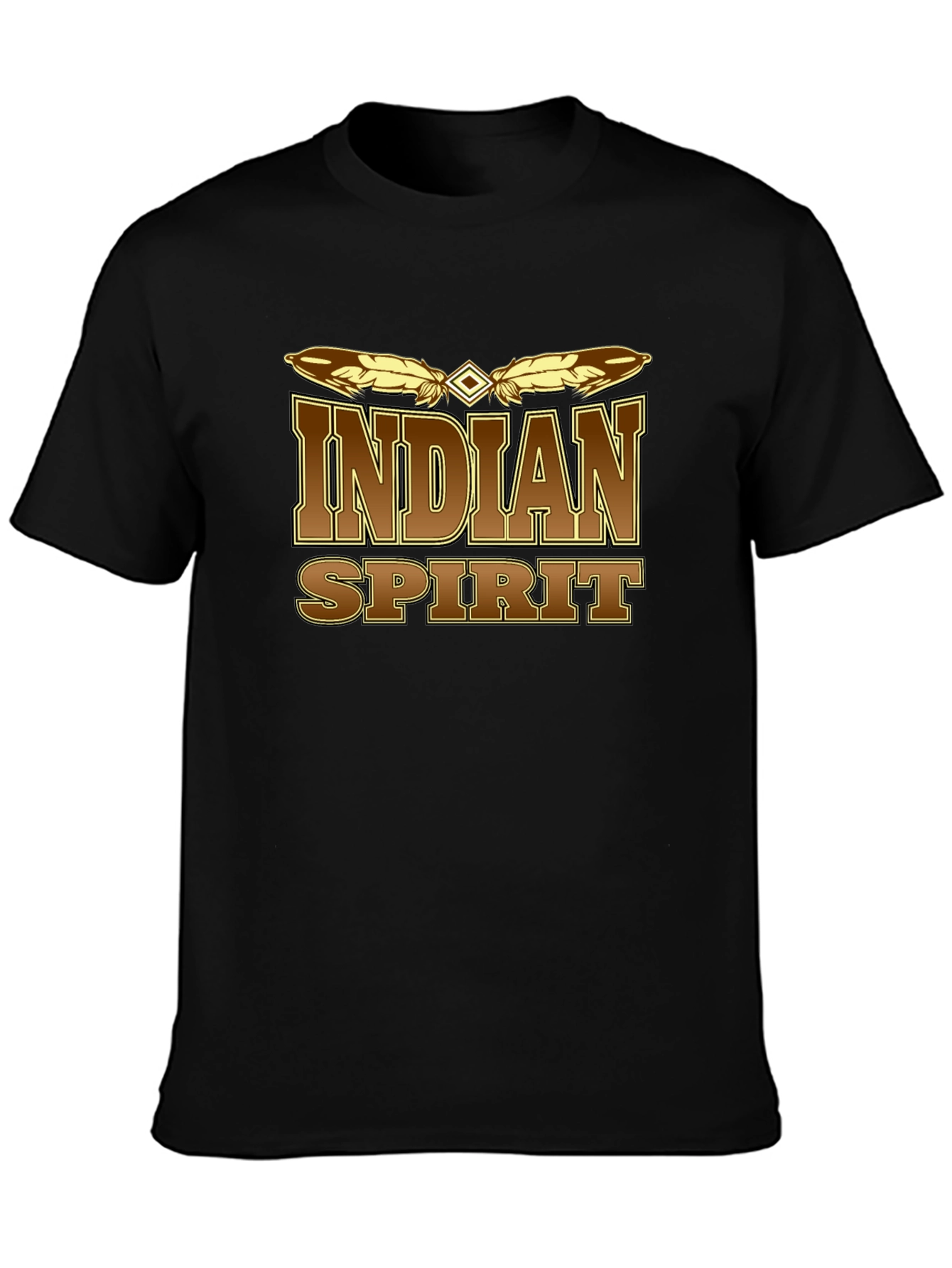 Indian Spirit Graphic Tee - Mens Black T-Shirt