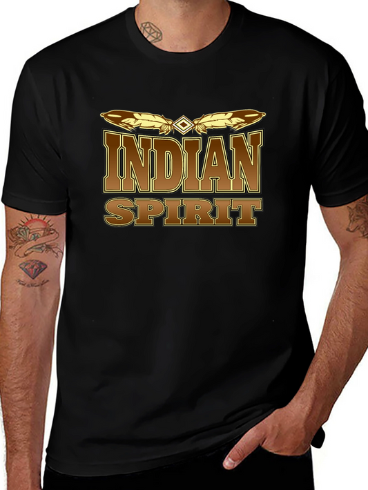 Indian Spirit Graphic Tee - Mens Black T-Shirt