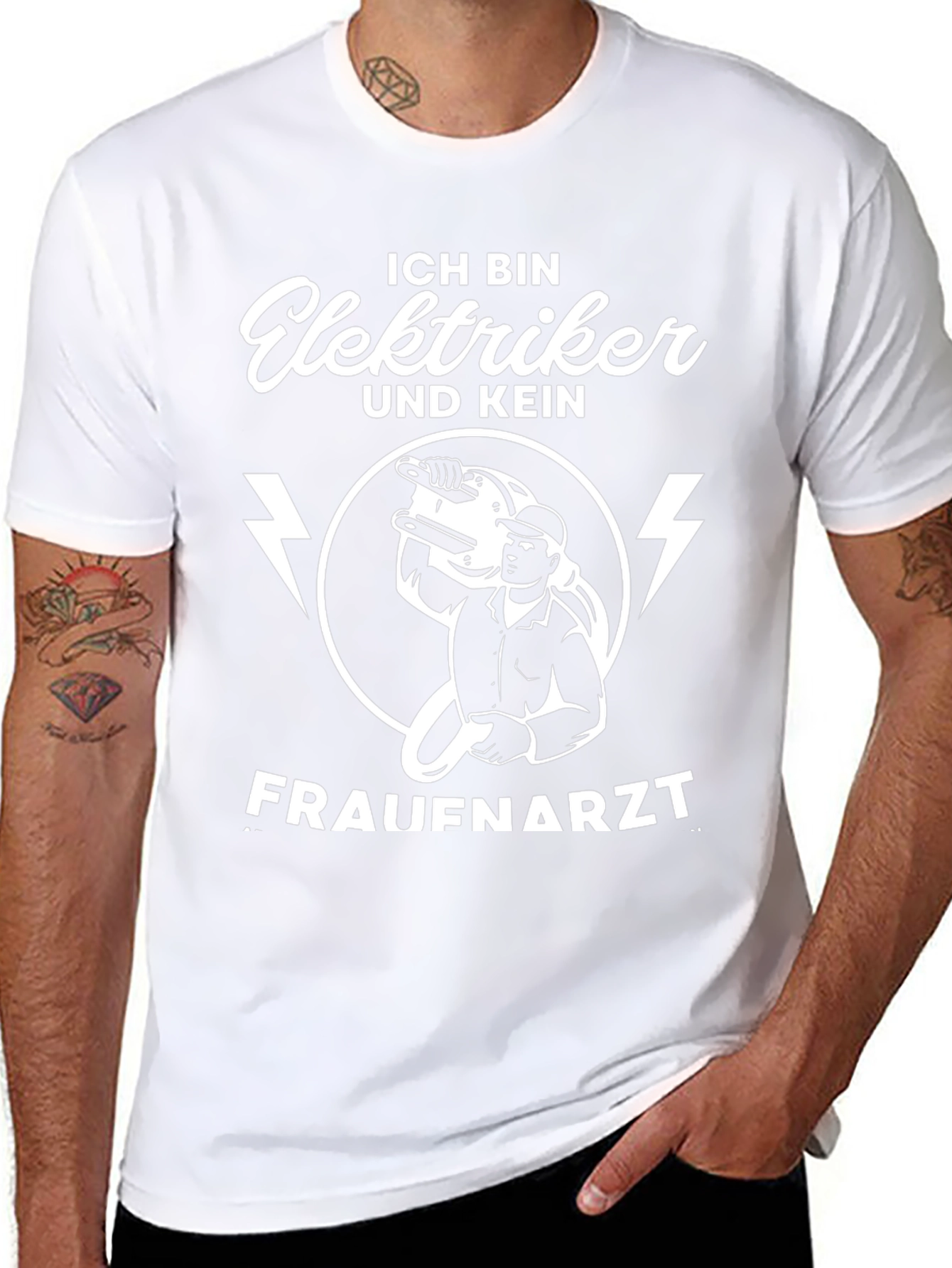 Ich Bin Elektriker T-Shirt - Funny Electrician Gift