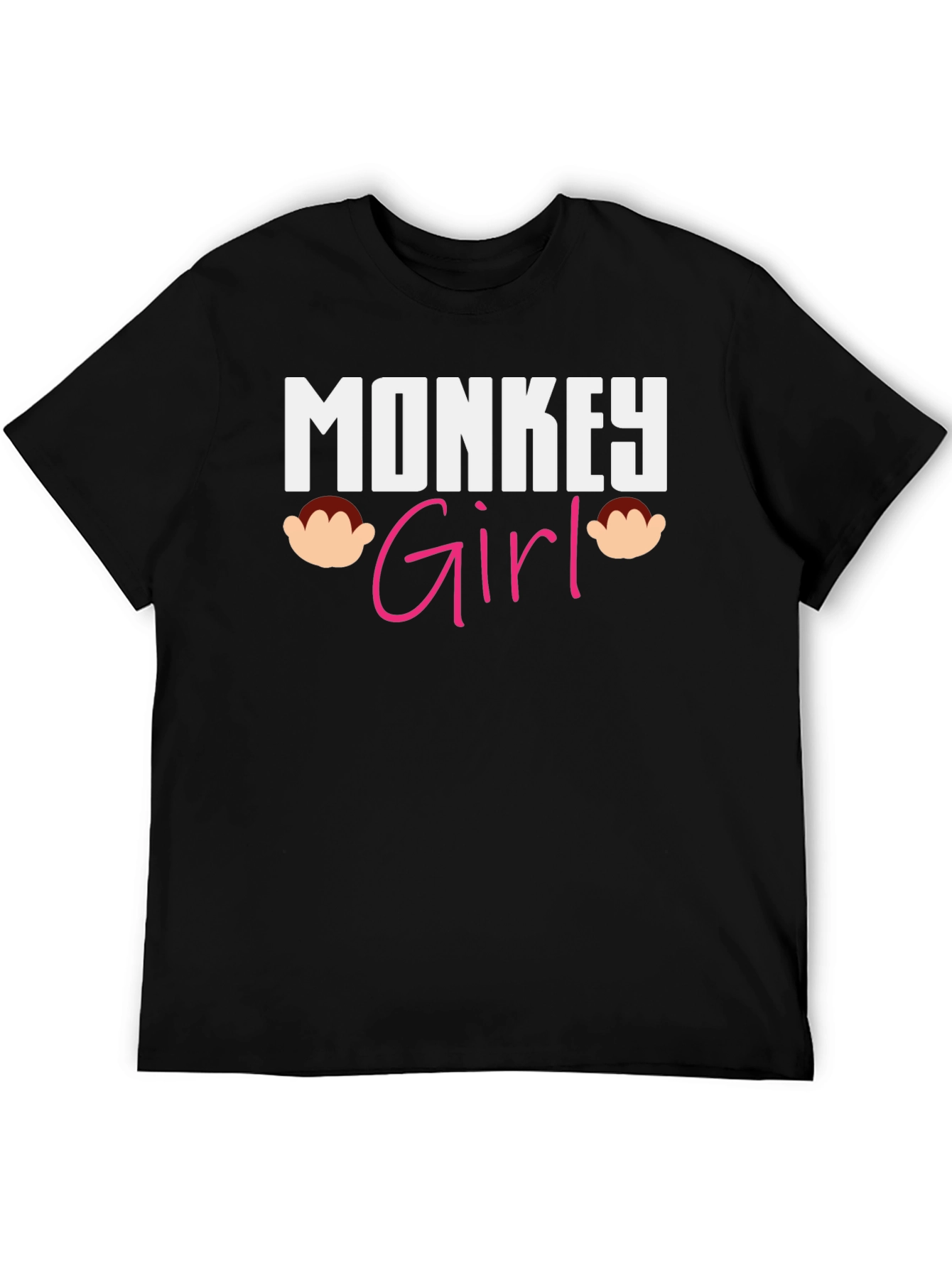 Monkey Girl Graphic T-Shirt - Novelty Tee