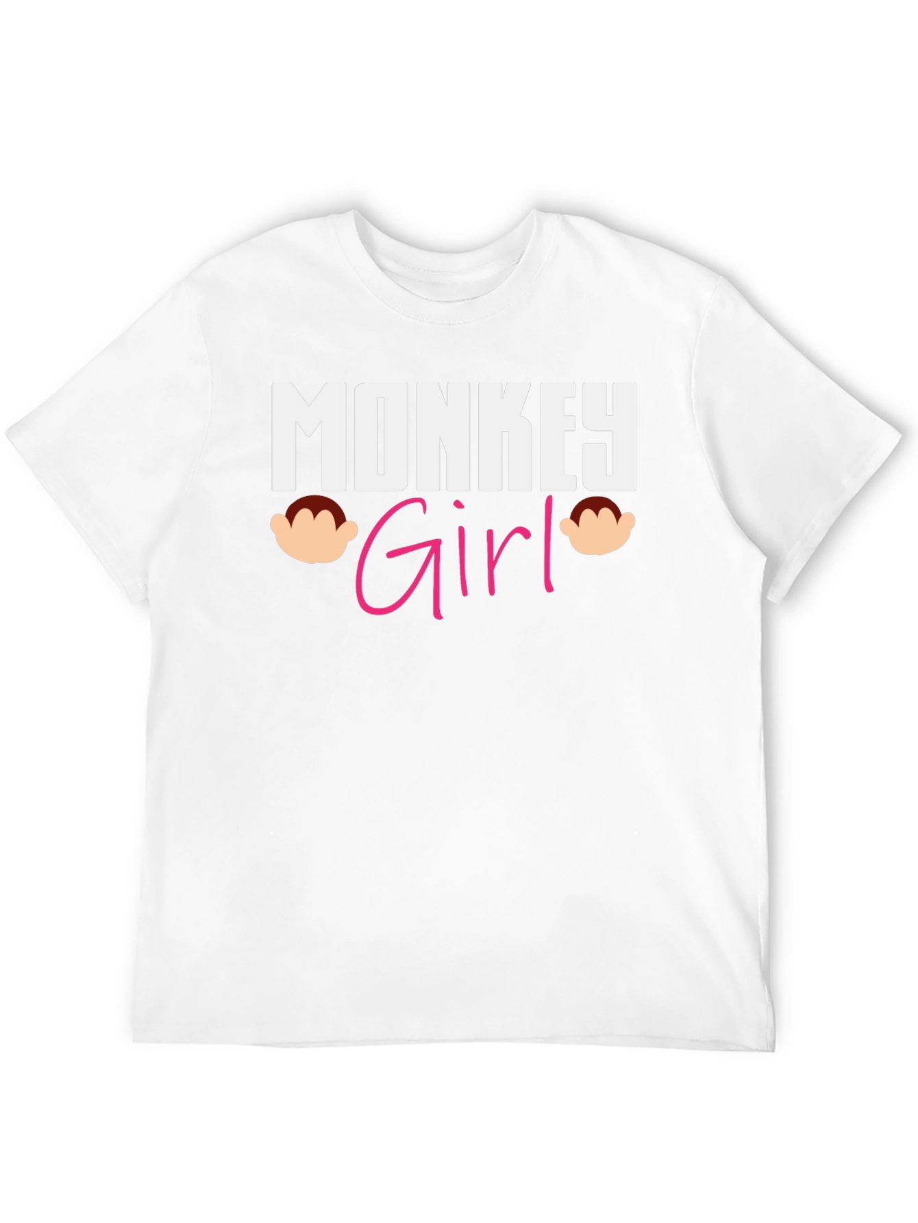 Monkey Girl Graphic T-Shirt - Novelty Tee