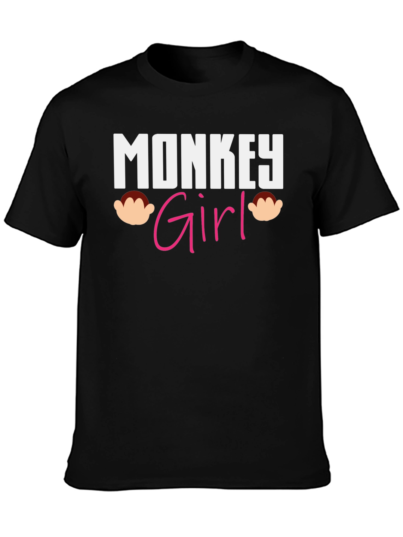 Monkey Girl Graphic T-Shirt - Novelty Tee