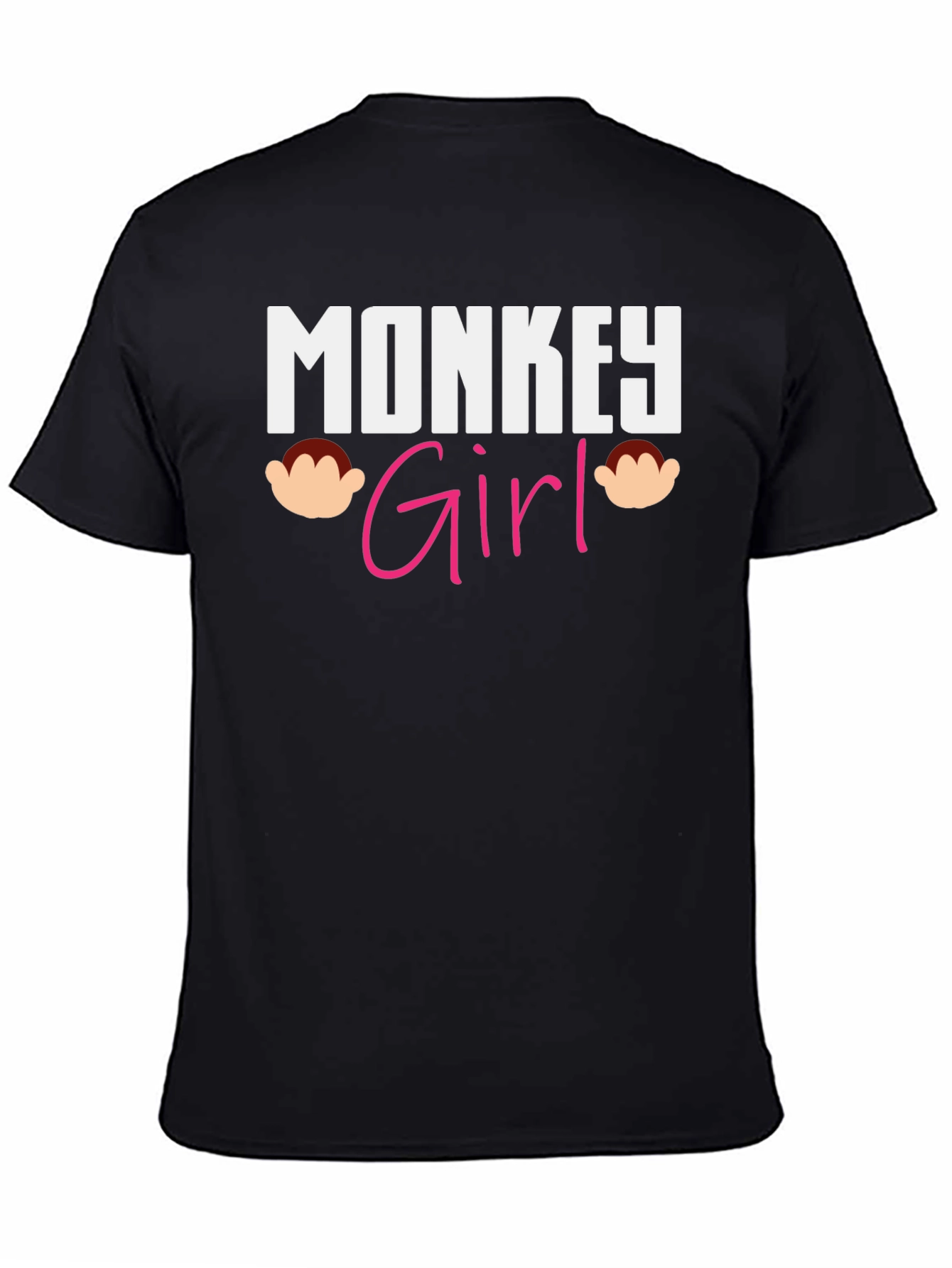 Monkey Girl Graphic T-Shirt - Novelty Tee