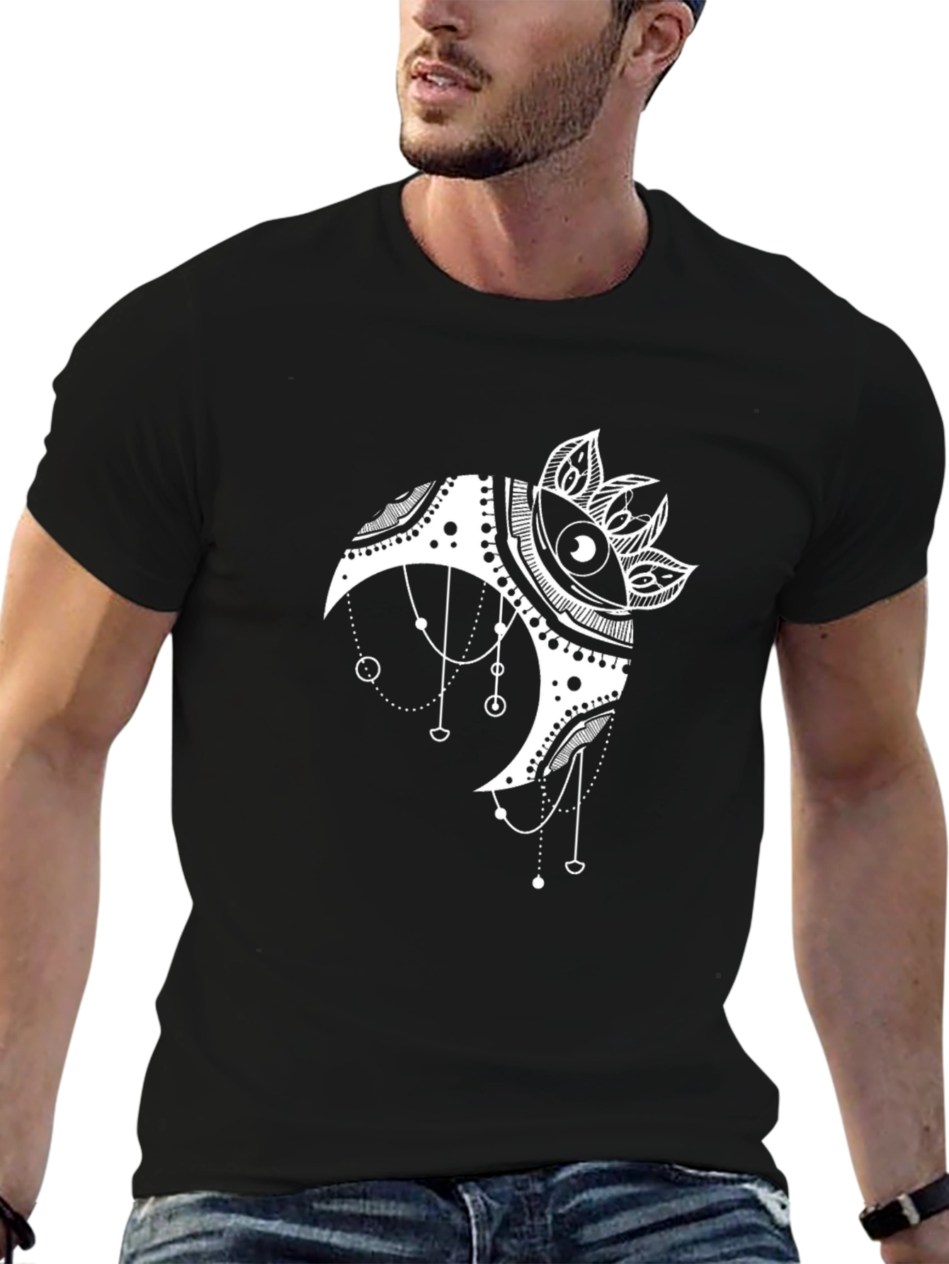 Mystic Moon Eye T-Shirt - Black Graphic Tee