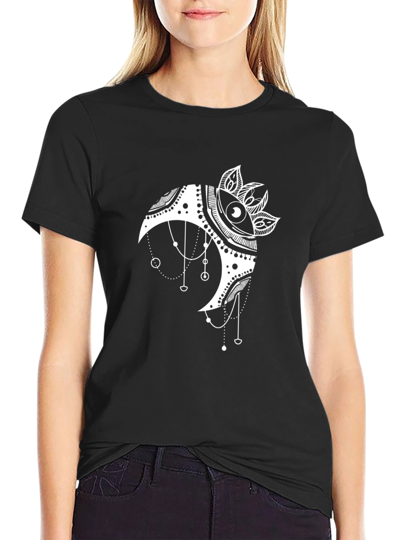 Mystic Moon Eye T-Shirt - Black Graphic Tee