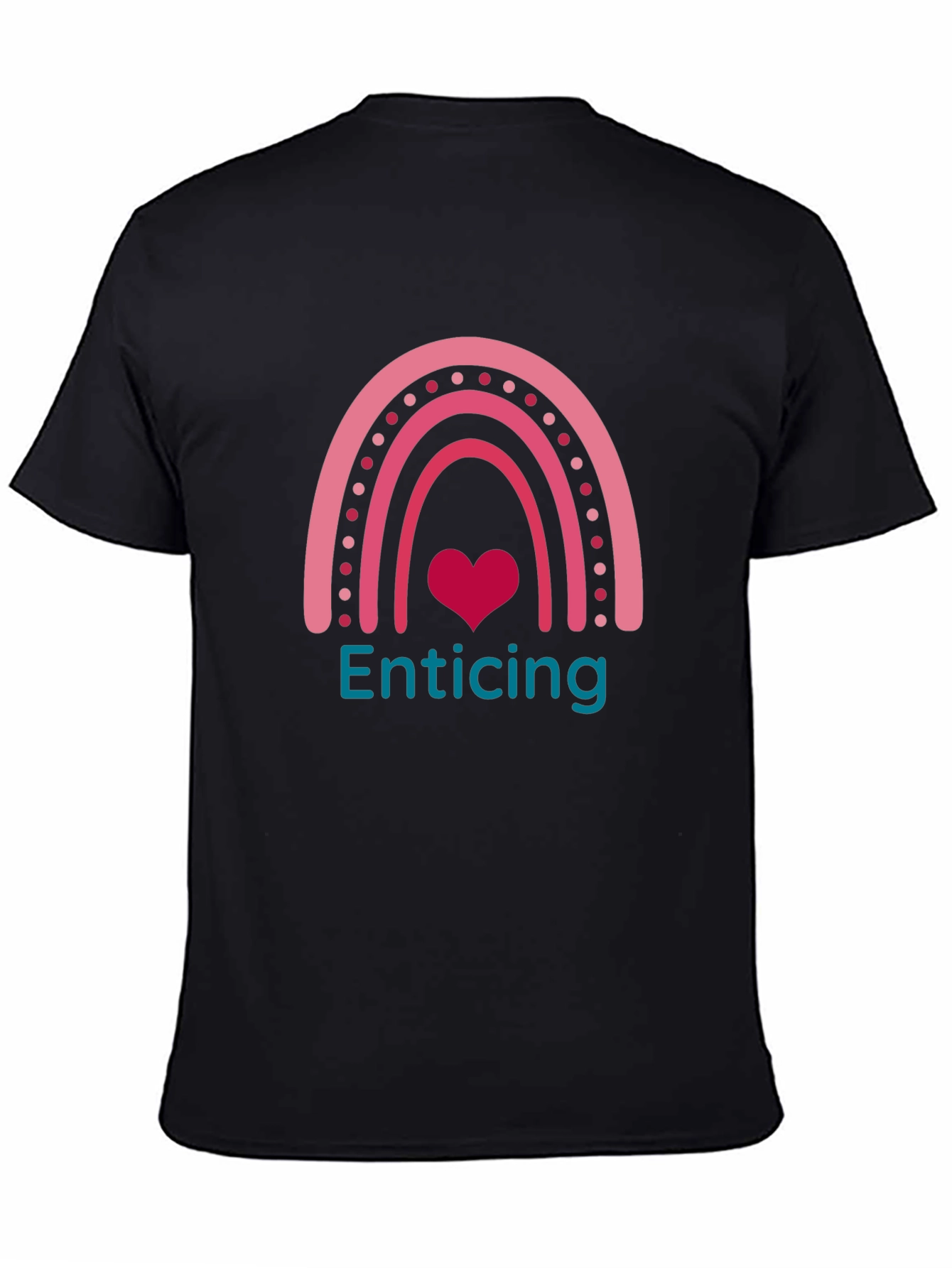 Enticing Heart Rainbow Graphic T-Shirt