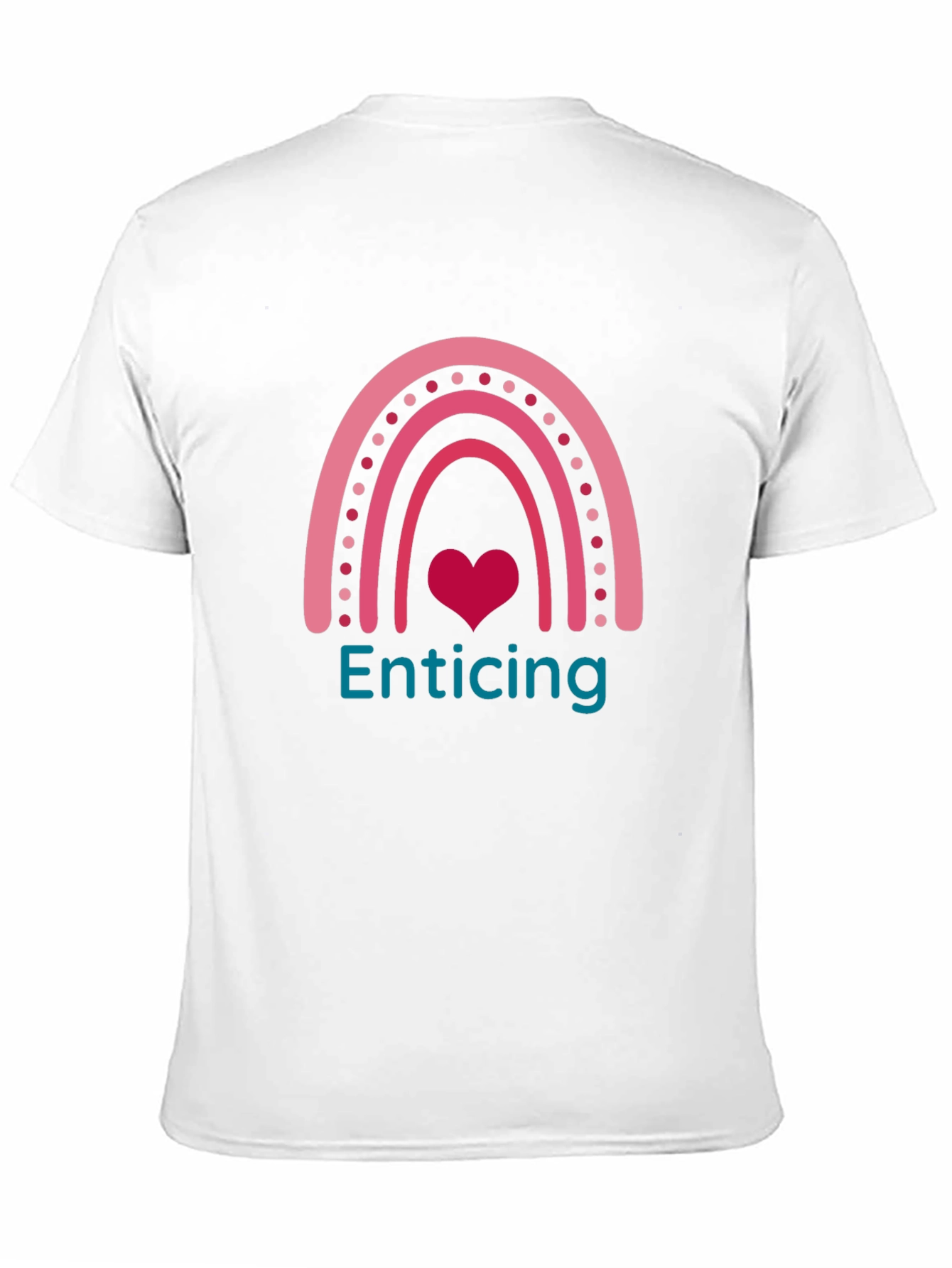 Enticing Heart Rainbow Graphic T-Shirt