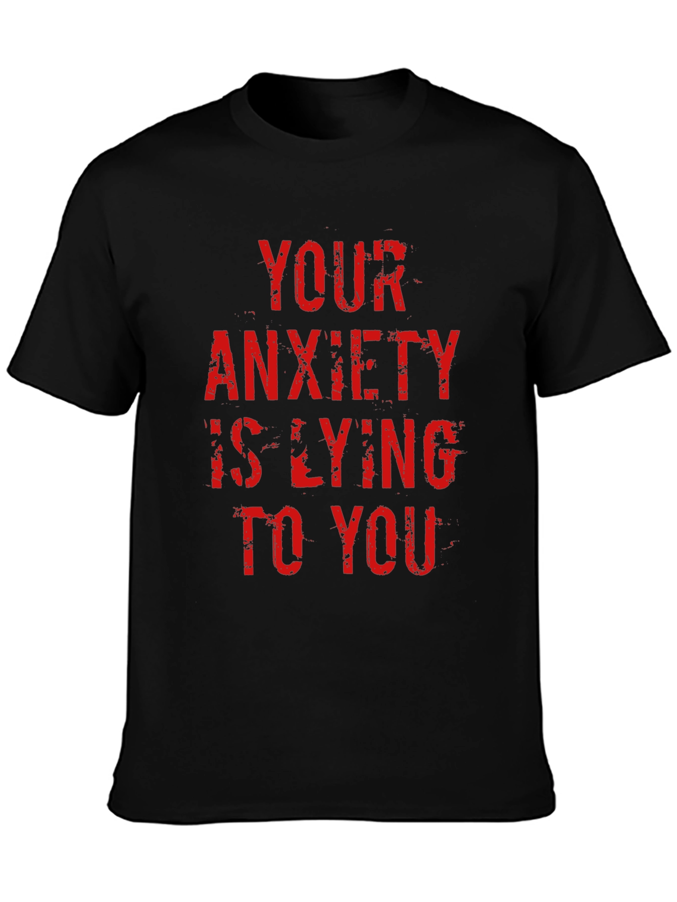 Anxiety Truth Tee - Red Letter Statement Shirt