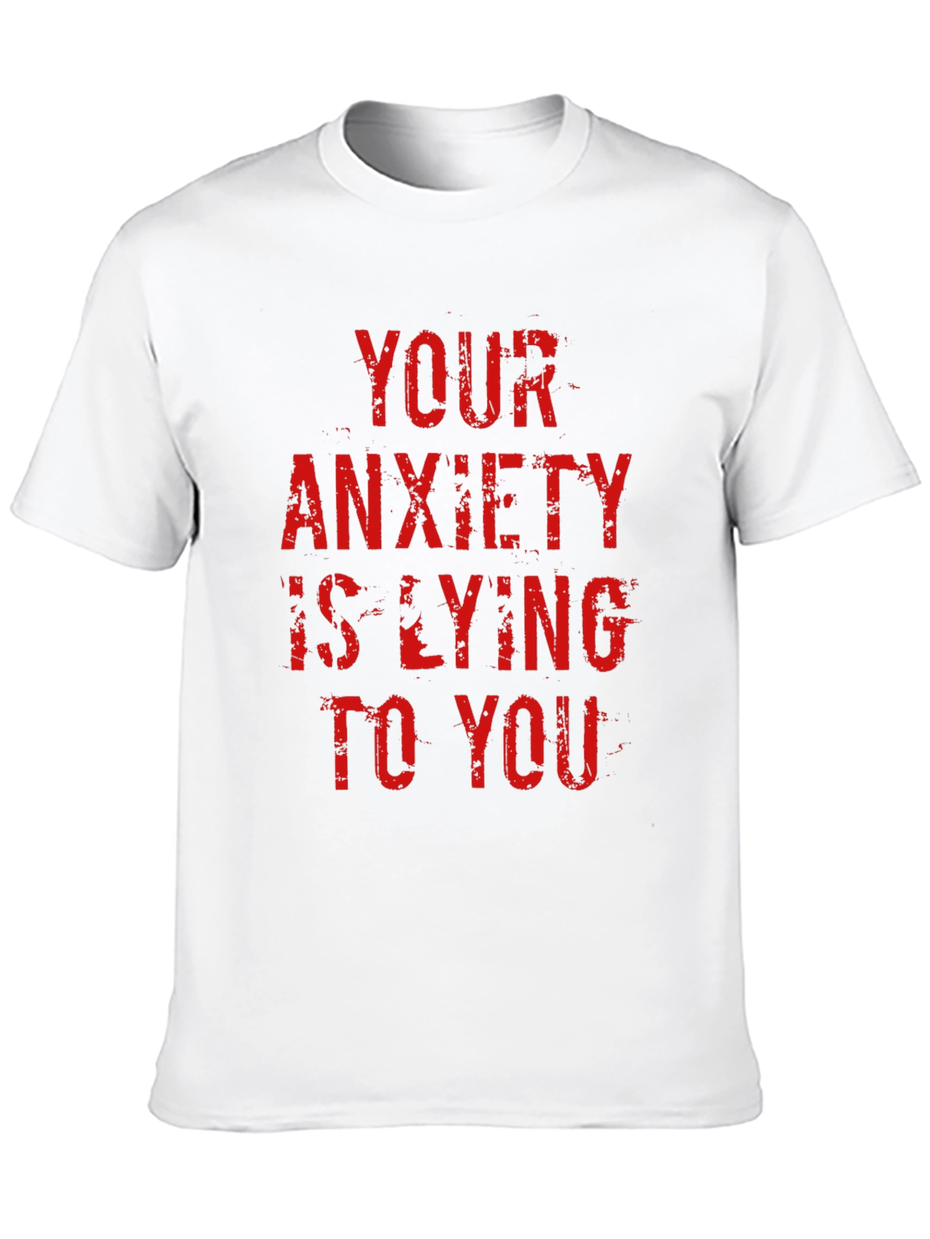 Anxiety Truth Tee - Red Letter Statement Shirt