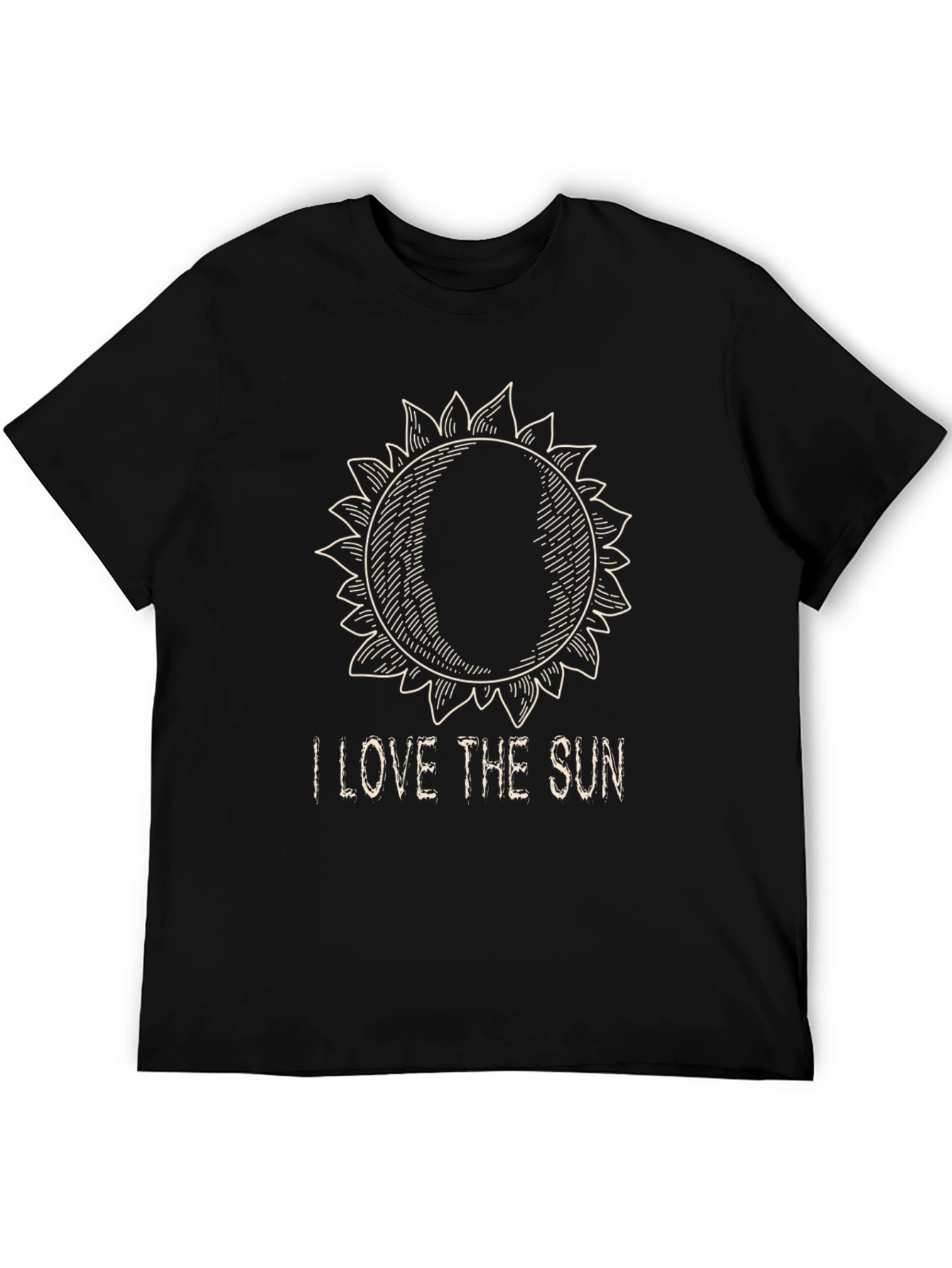 I Love The Sun Graphic T-Shirt - Black