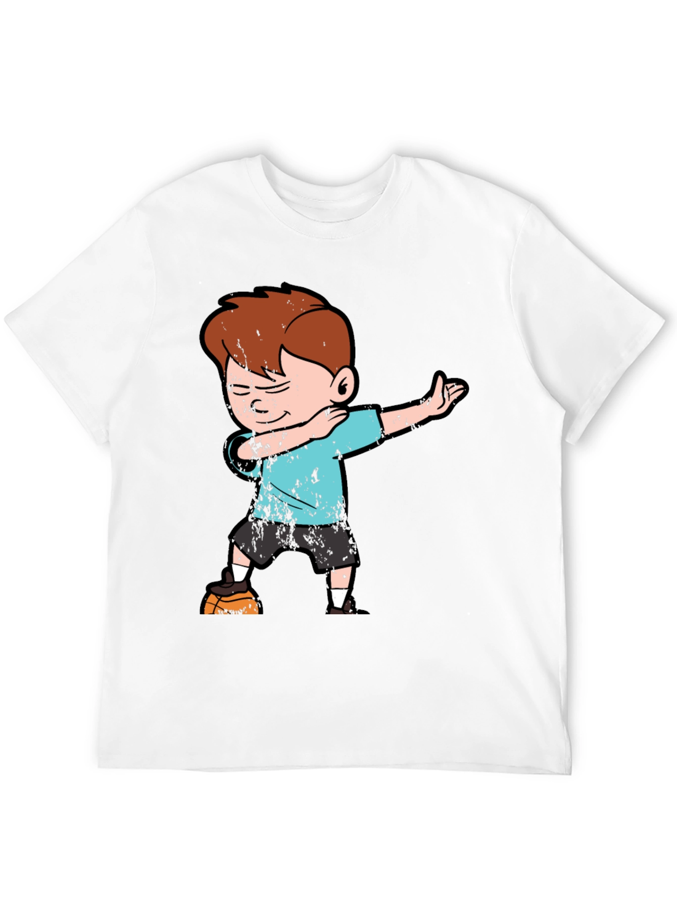 Boy Dabbing on Black T-Shirt
