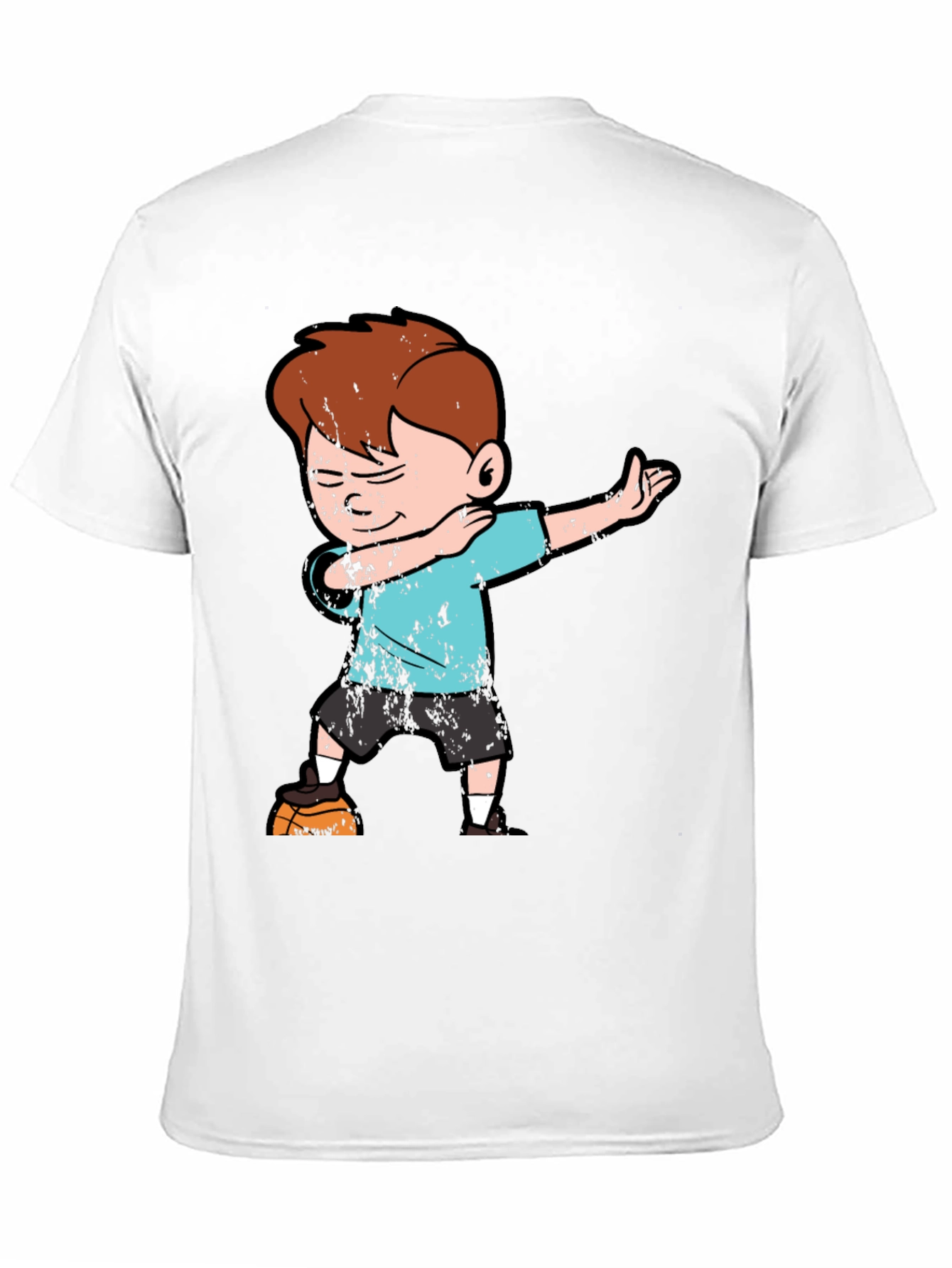 Boy Dabbing on Black T-Shirt