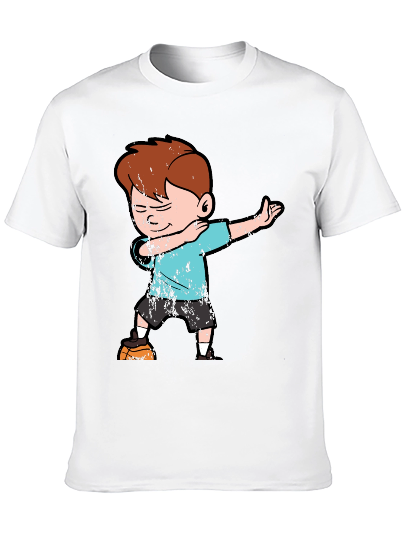 Boy Dabbing on Black T-Shirt