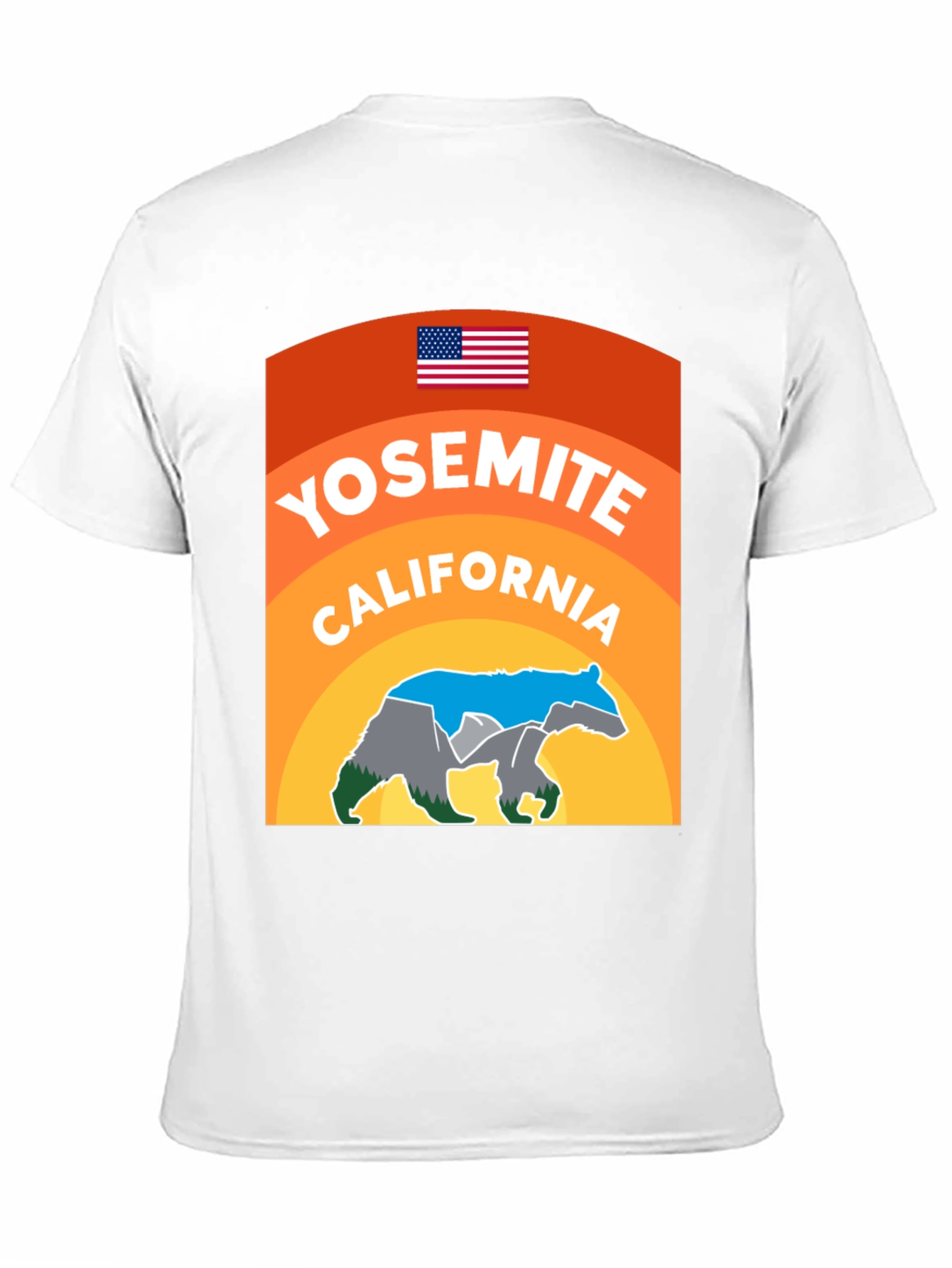 Yosemite California Bear Graphic T-Shirt