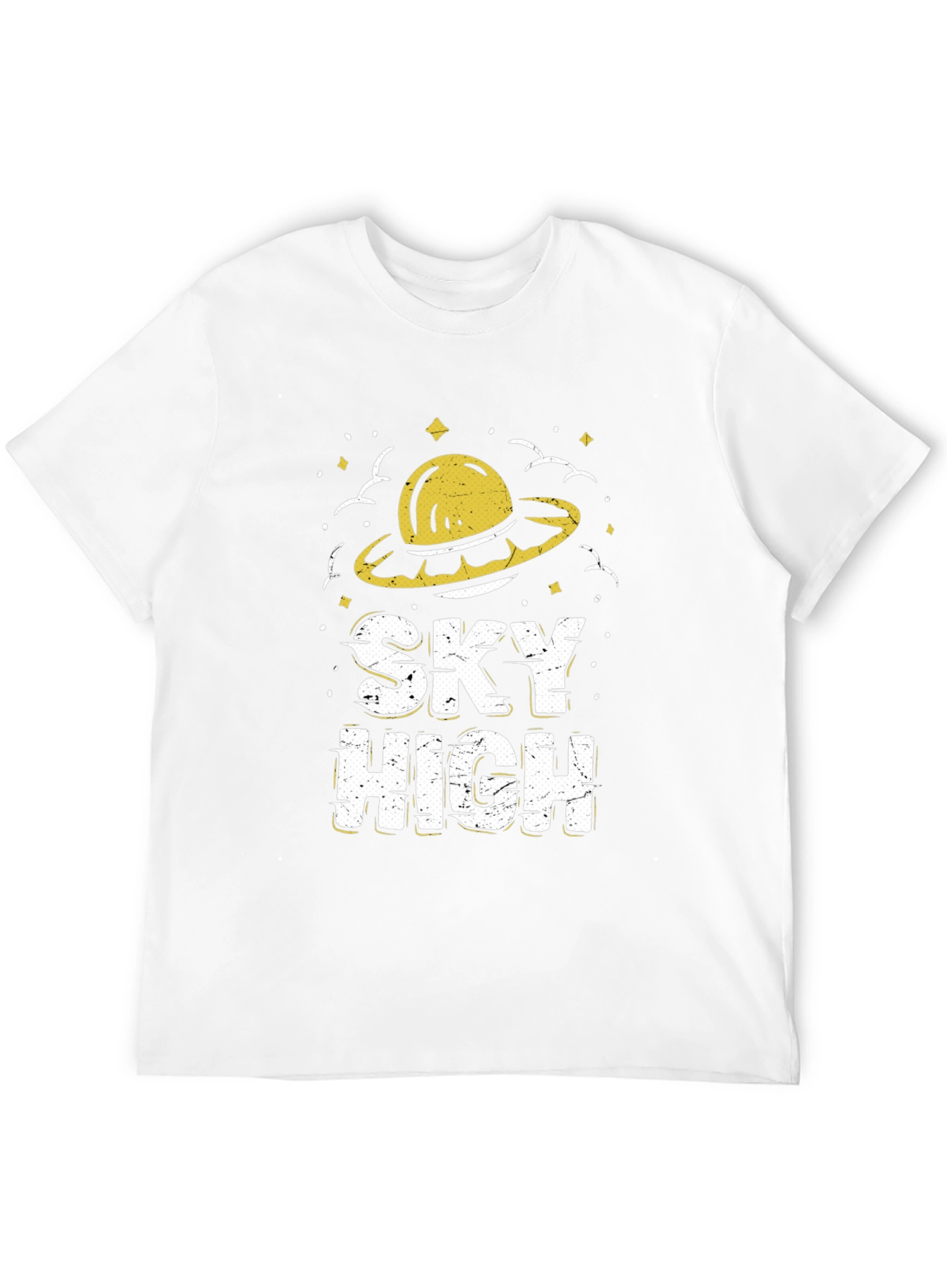 Sky High UFO Graphic T-Shirt - Retro Style