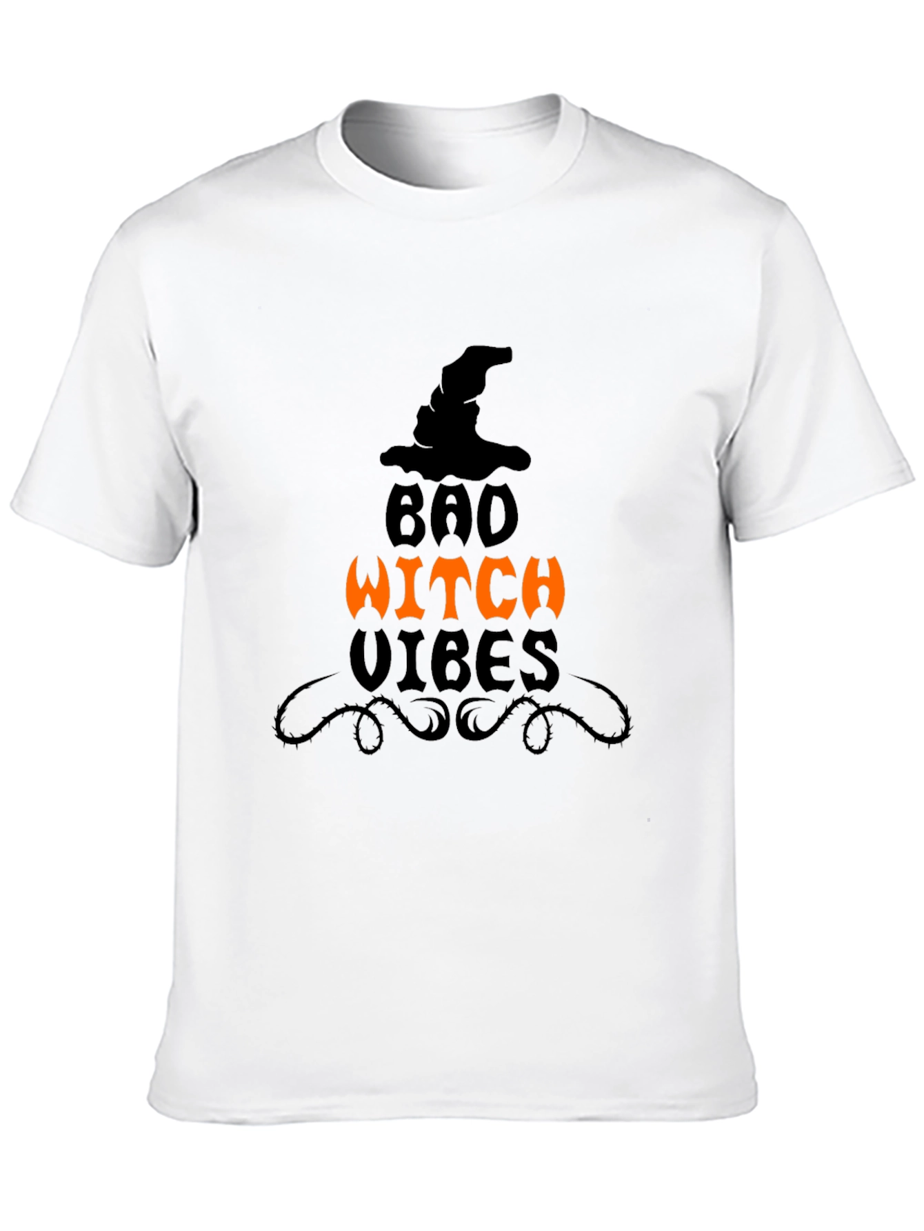 Bad Witch Vibes Graphic Tee - Halloween Apparel