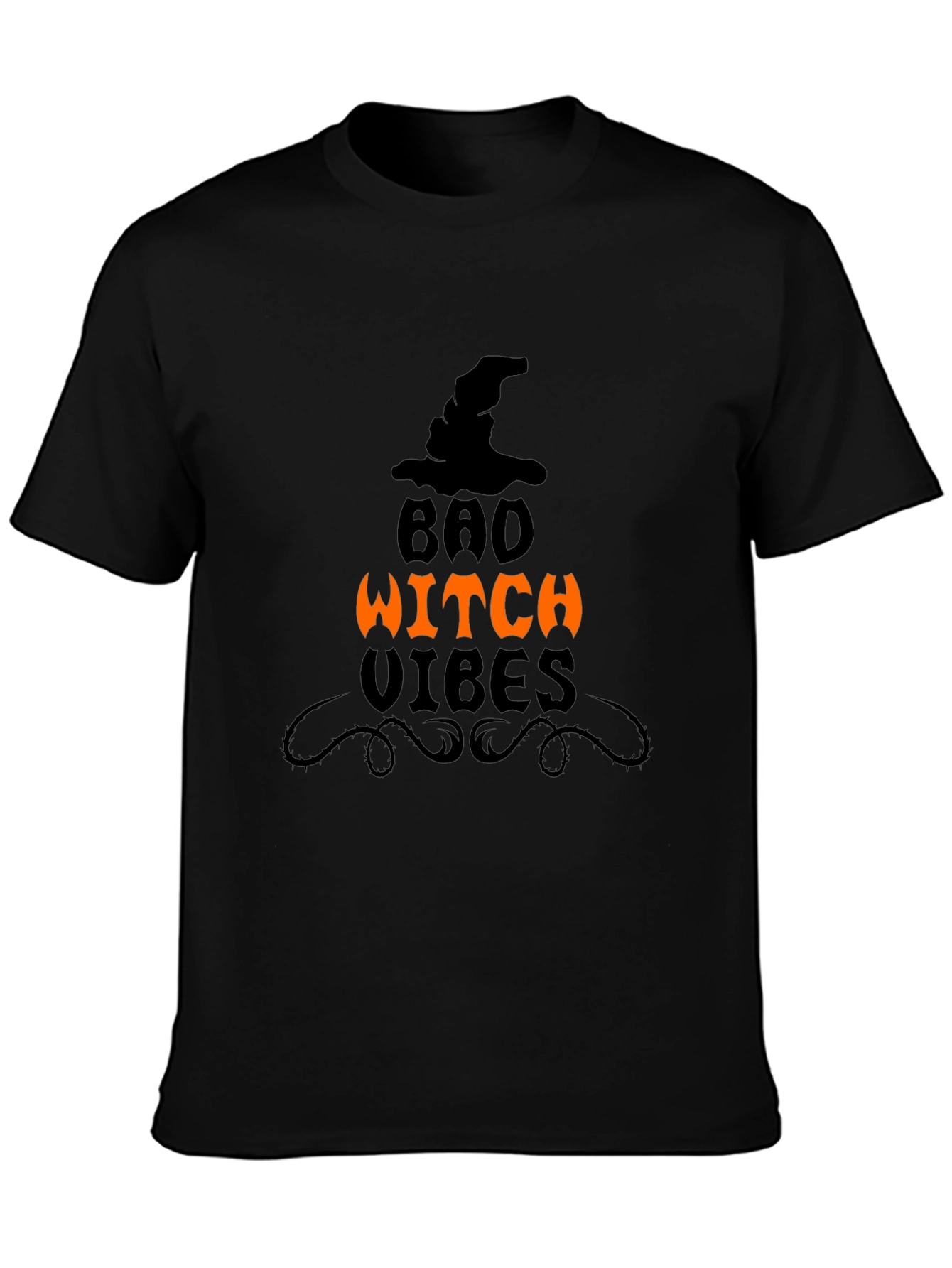 Bad Witch Vibes Graphic Tee - Halloween Apparel