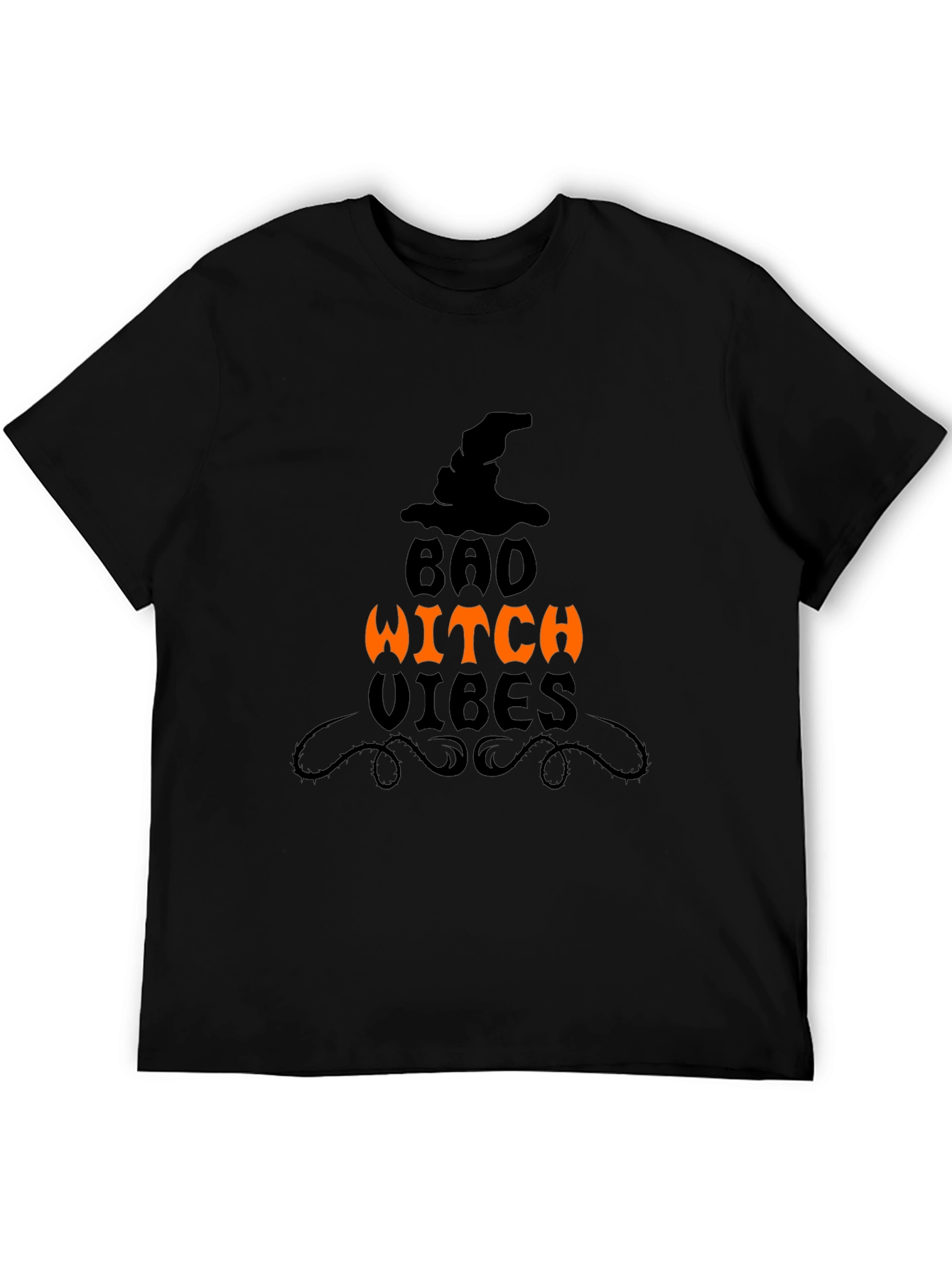 Bad Witch Vibes Graphic Tee - Halloween Apparel