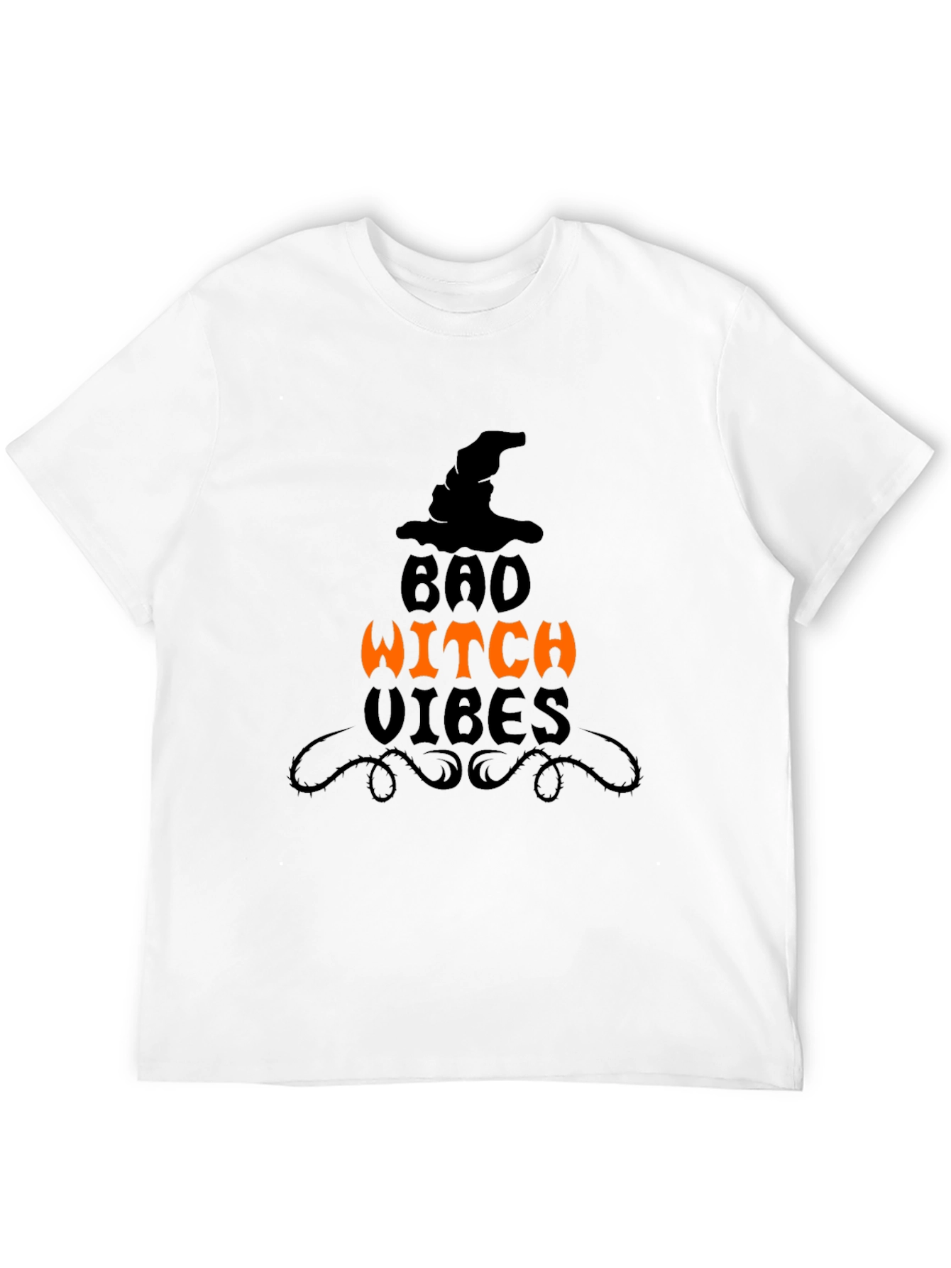 Bad Witch Vibes Graphic Tee - Halloween Apparel